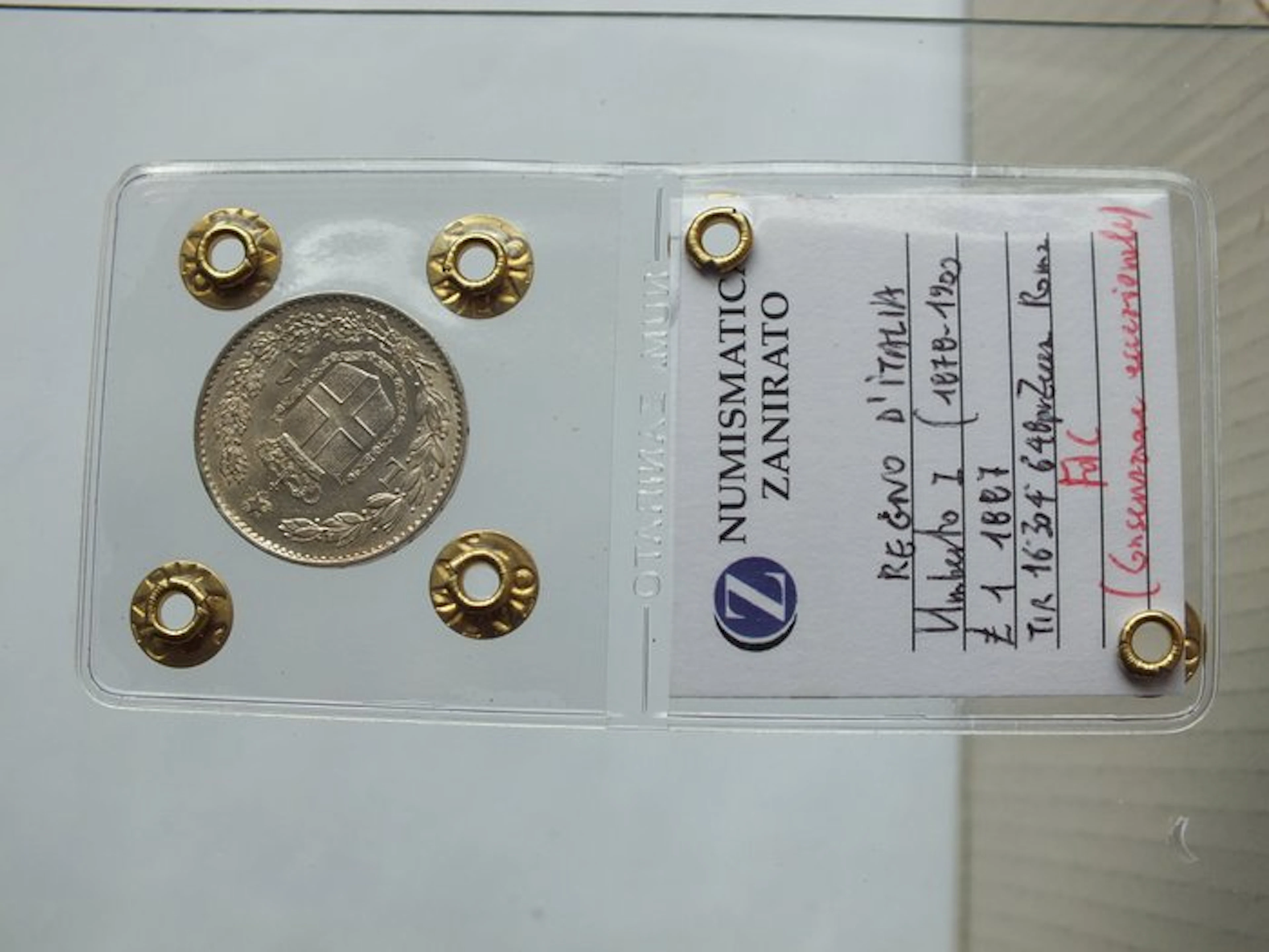 Italy, Kingdom Umberto I. 1 Lira 1887 (No reserve price)