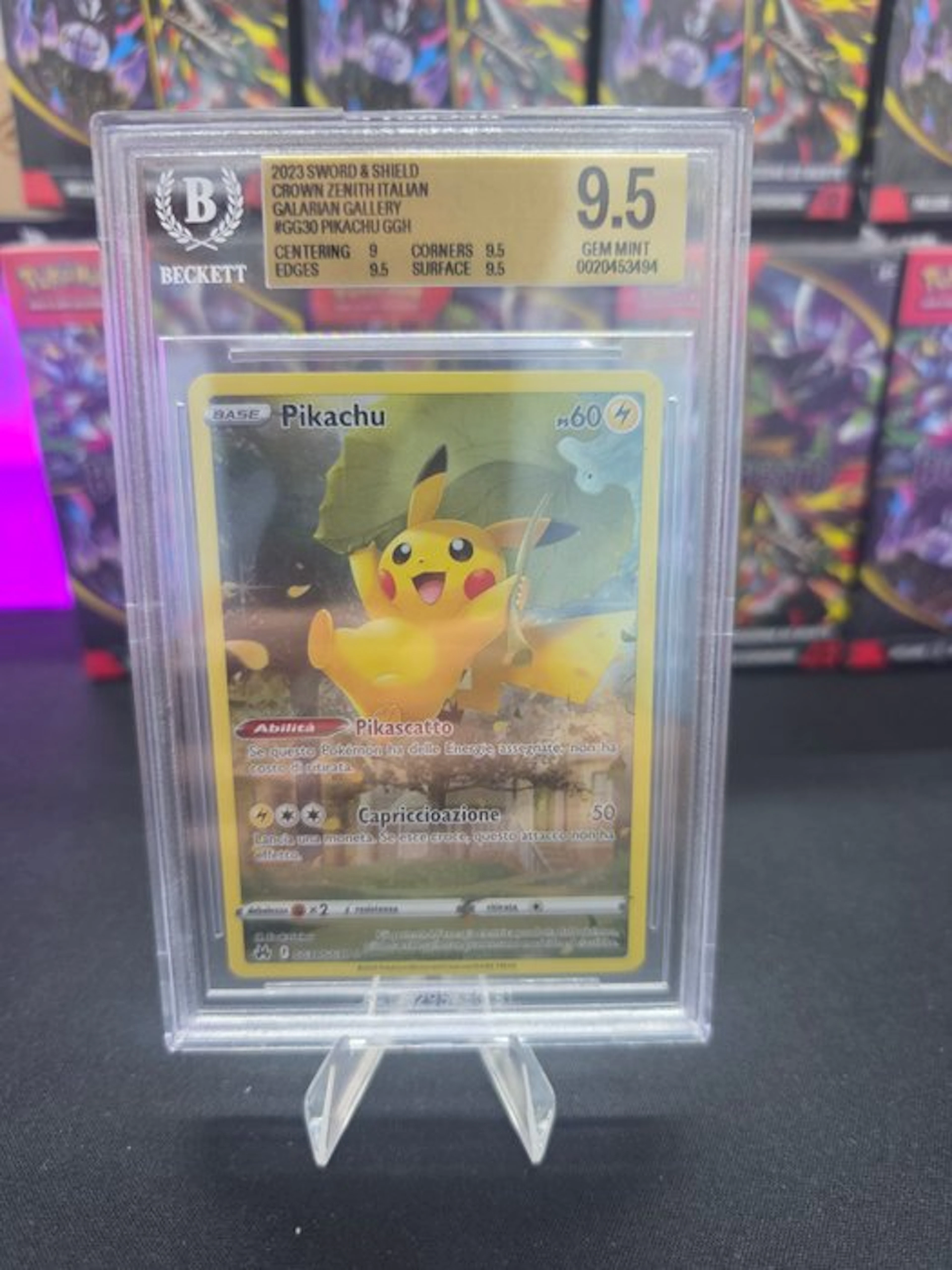 Pokémon - 1 Graded card - Pikachu GG30 Foil - Beckett 9.5...