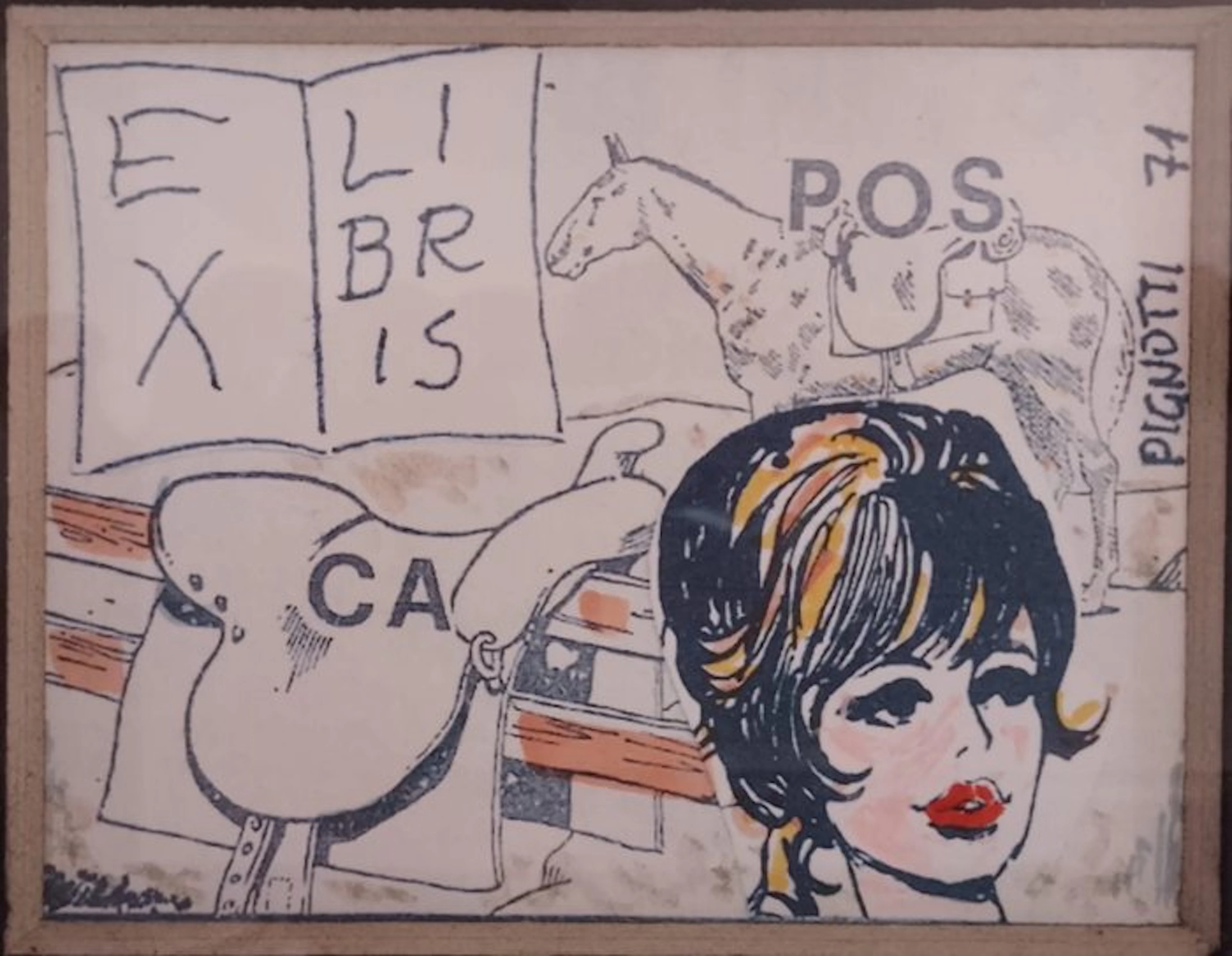 Lamberto Pignotti (1926) - Ex libris