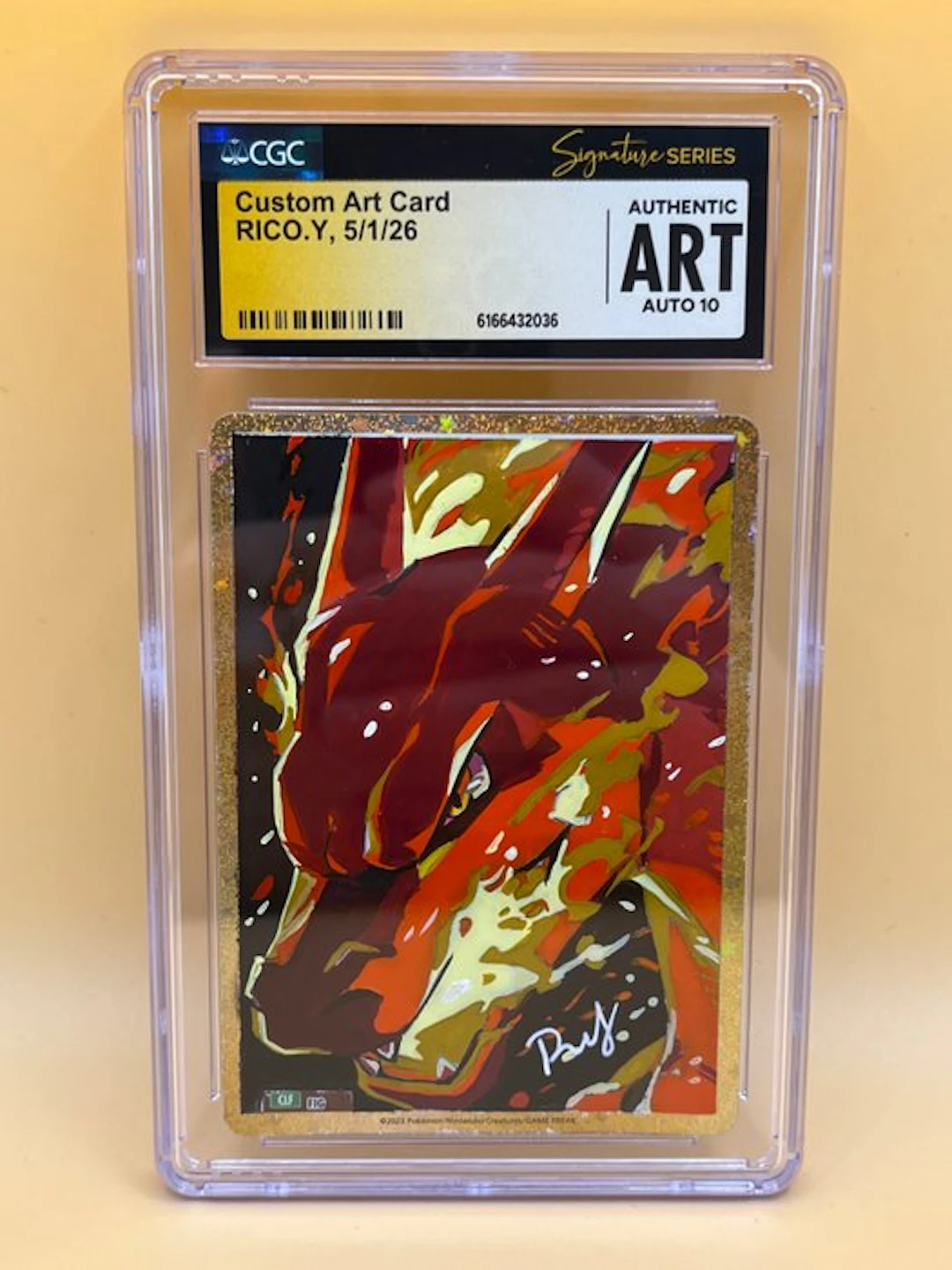 Pokémon Graded card - CRAZY RARE LOW POP SIGNED CHARIZARD Full art