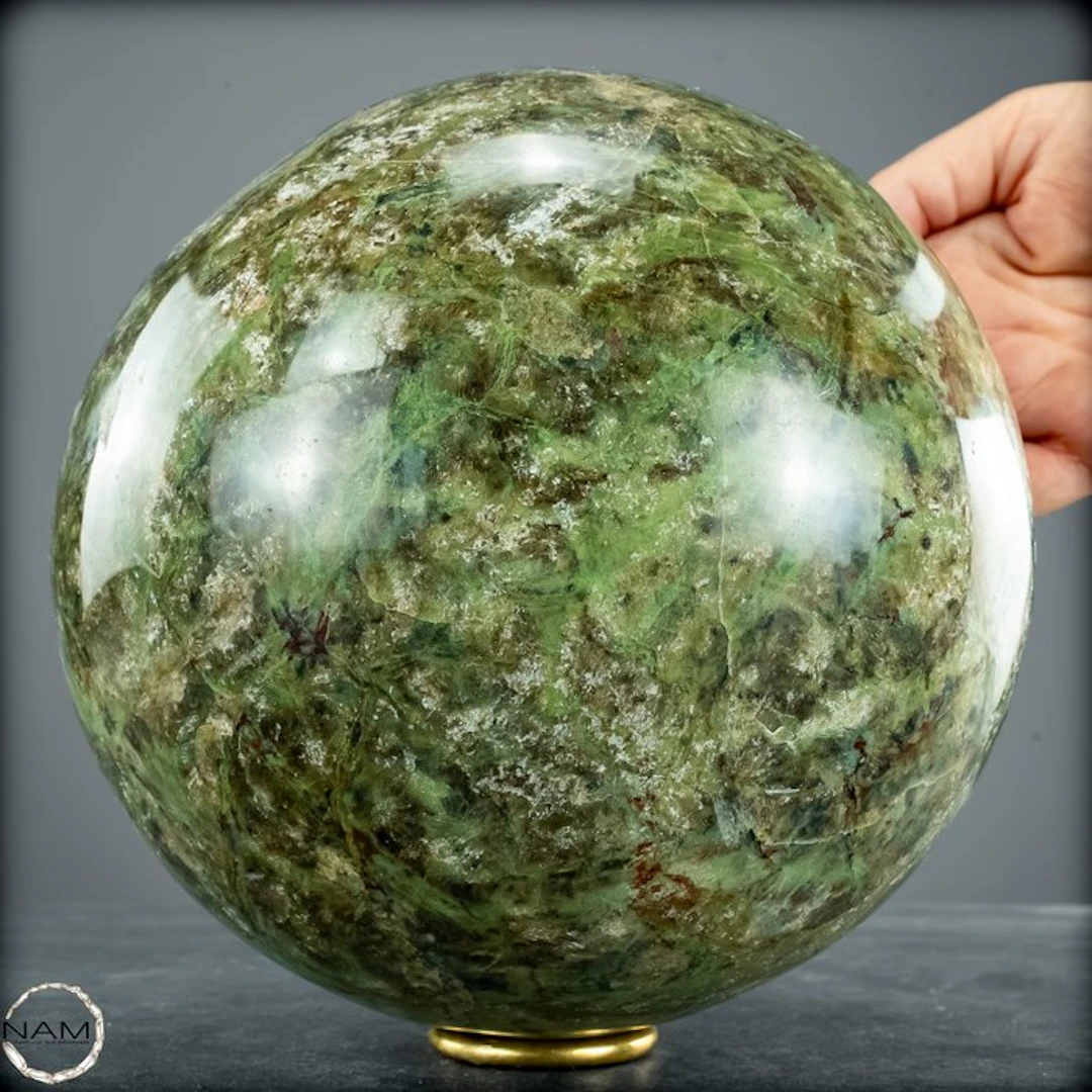 High Quality Chrysoprase Sphere- 7327.56 g