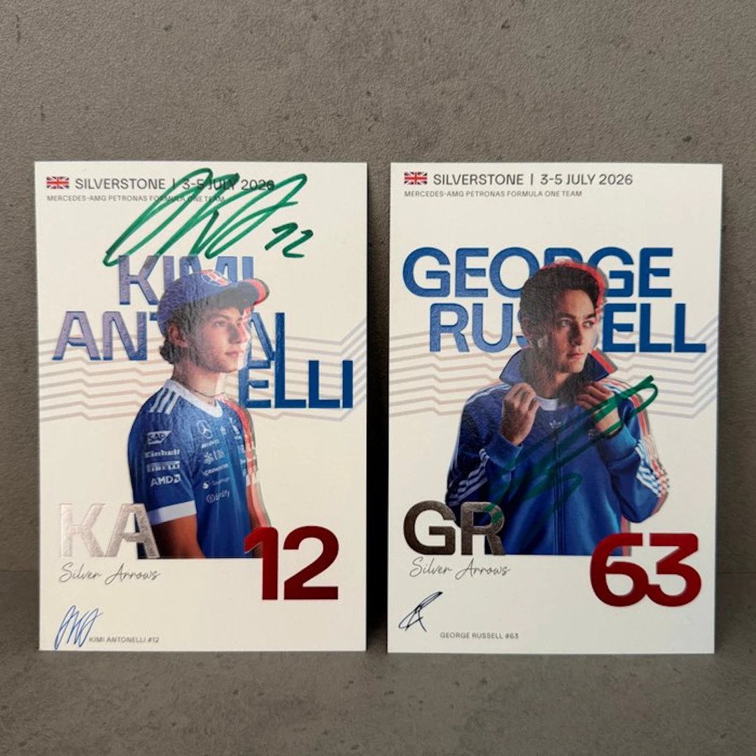 Mercedes - GP Silverstone 2026 limitef fan card - Kimi...