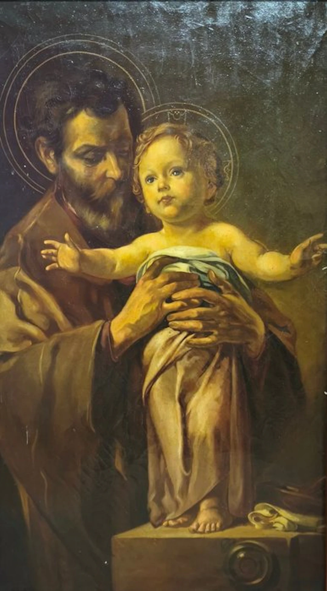 Martin von Feurestein (1856-1931), Atribuido a - San José y el Niño