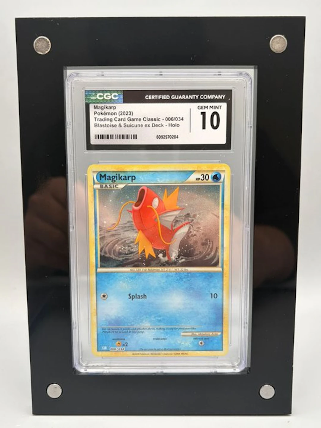 Pokémon Graded card - Blastoise & Suicune ex Deck, Magikarp - CGC 10