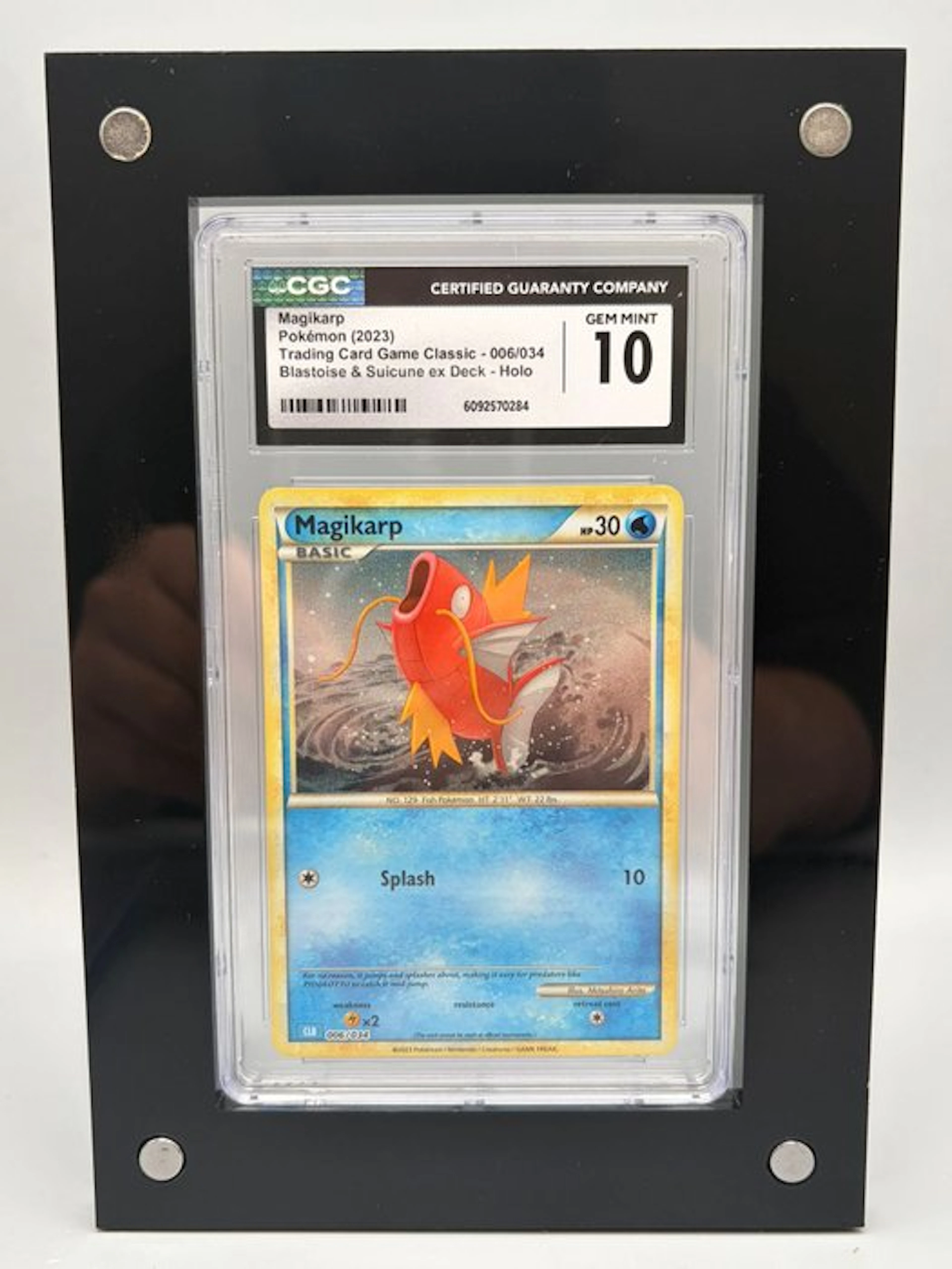 Pokémon Graded card - Blastoise & Suicune ex Deck, Magikarp - CGC 10