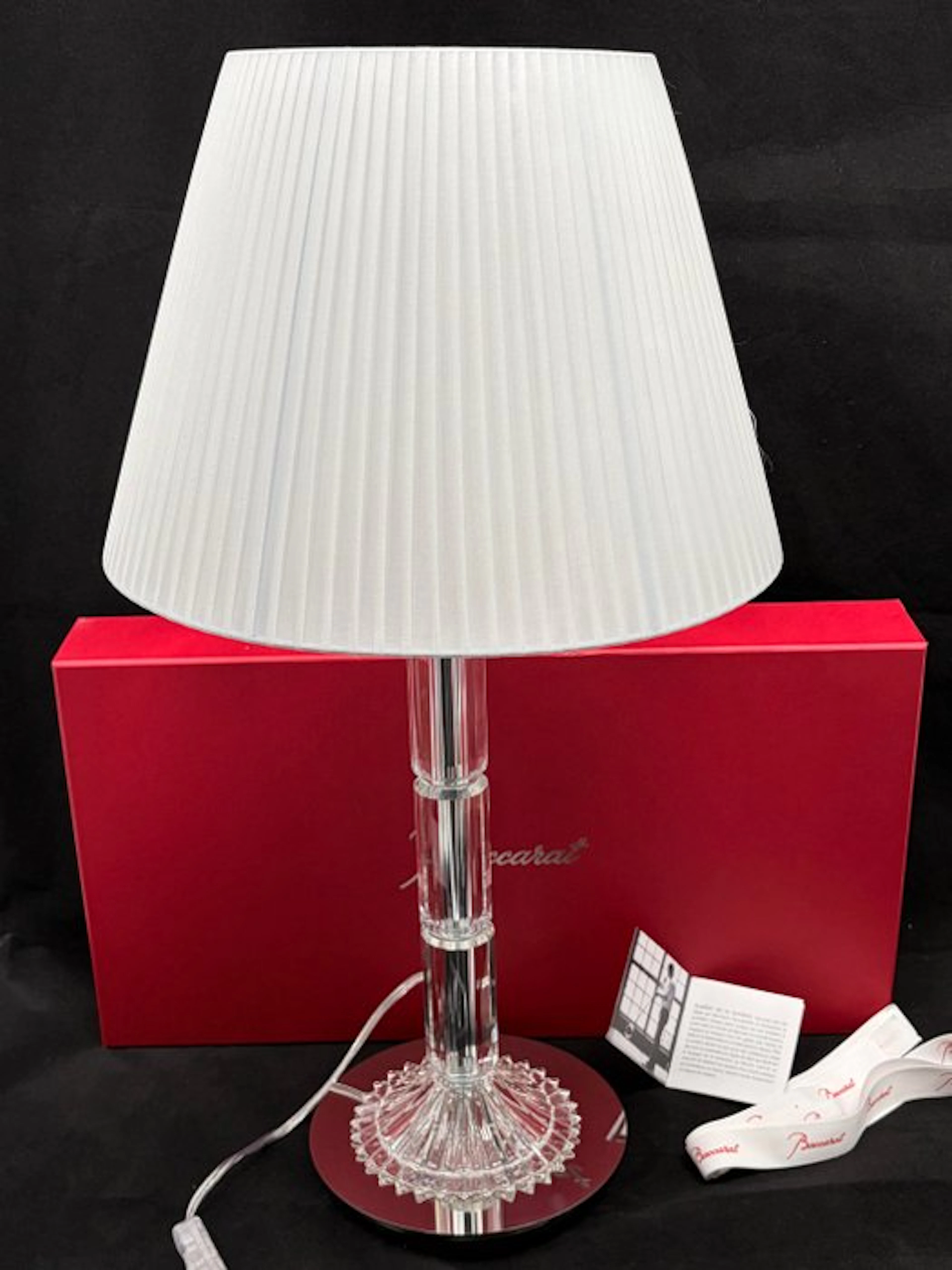 Baccarat - Table lamp - Mille Nuits Crystal Table lamp - Crystal, Metal, Fabric