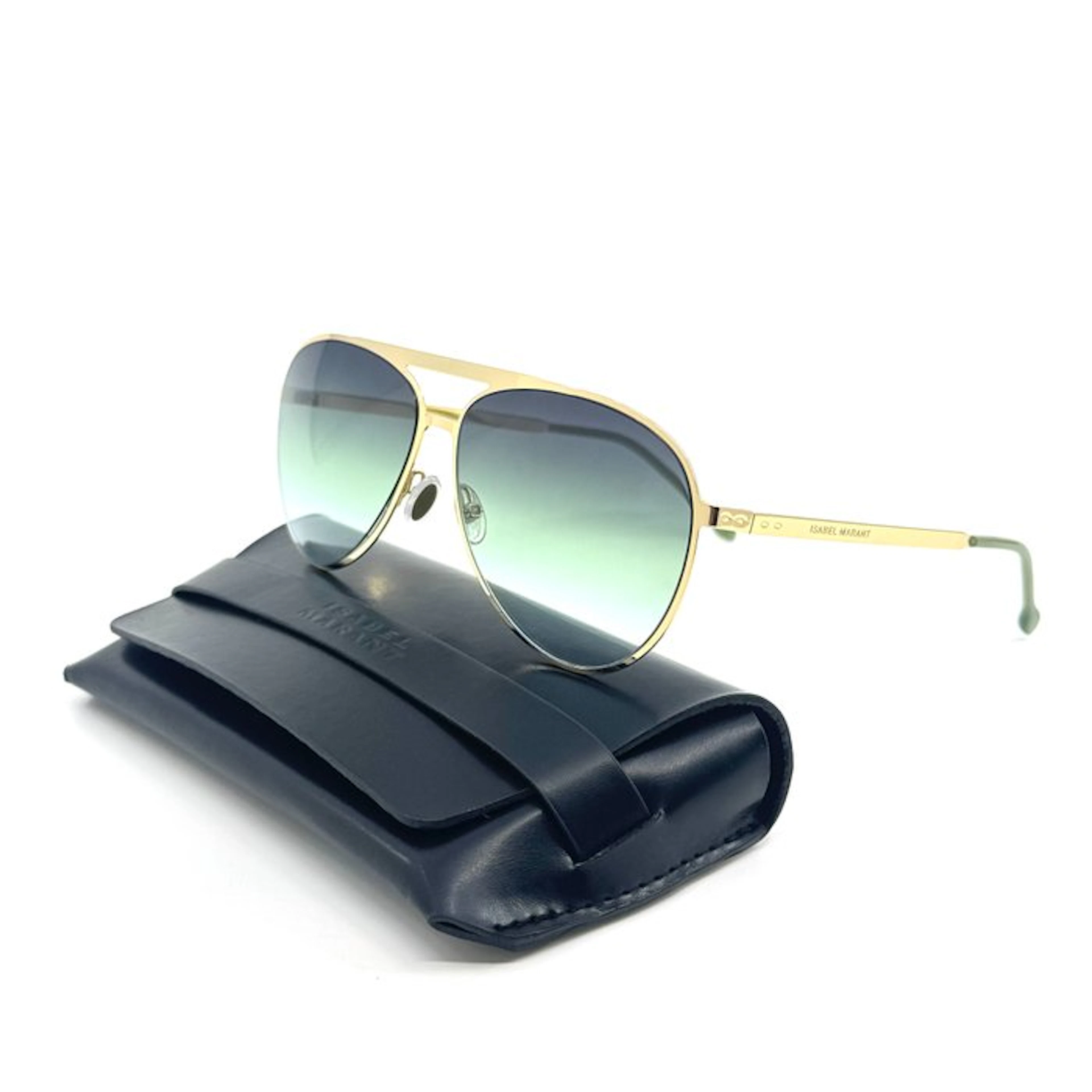 Isabel Marant - *NEW* - Gold Metal - Green Lenses - Sunglasses
