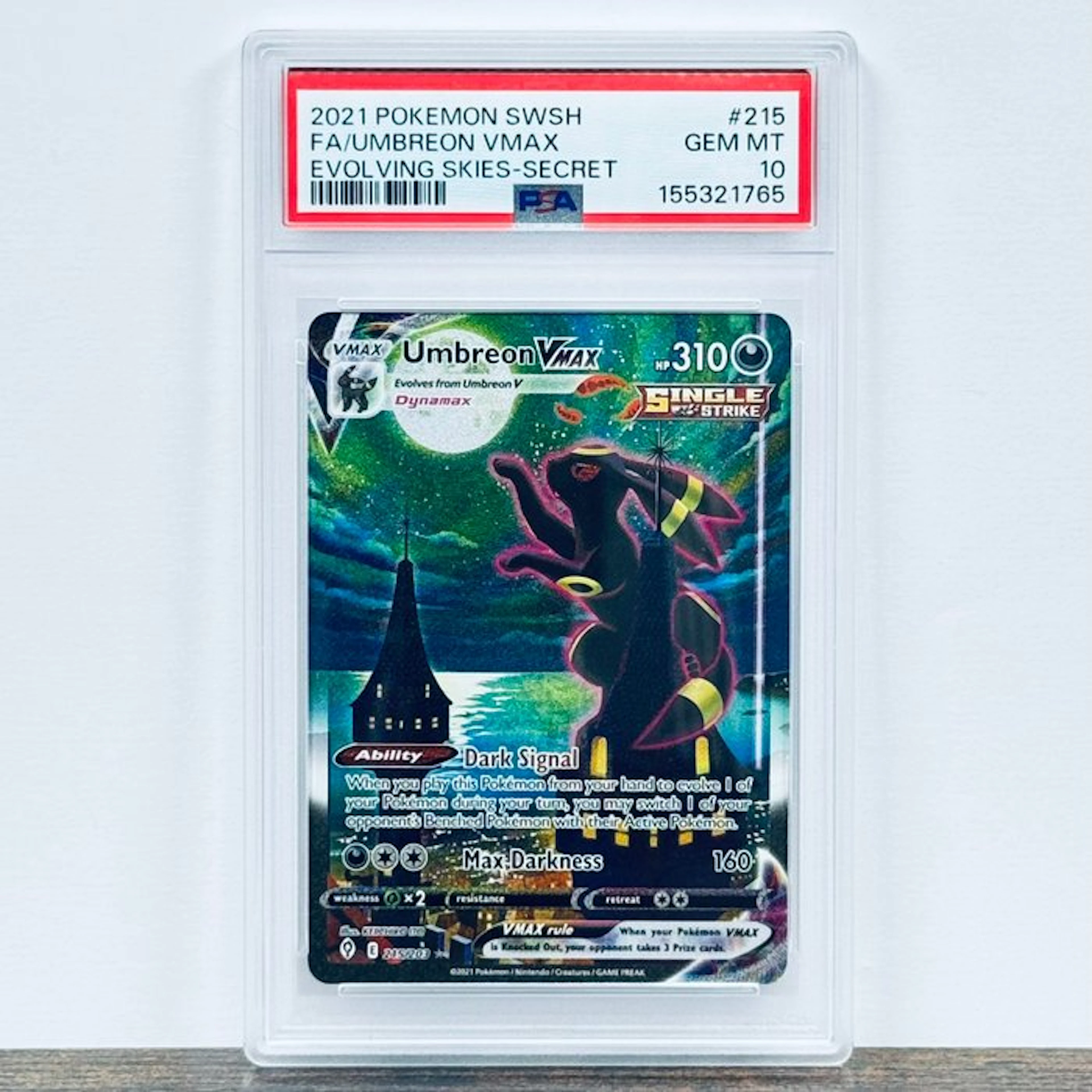 Pokémon Graded card - Umbreon Vmax 215 - Pokémon - PSA 10...