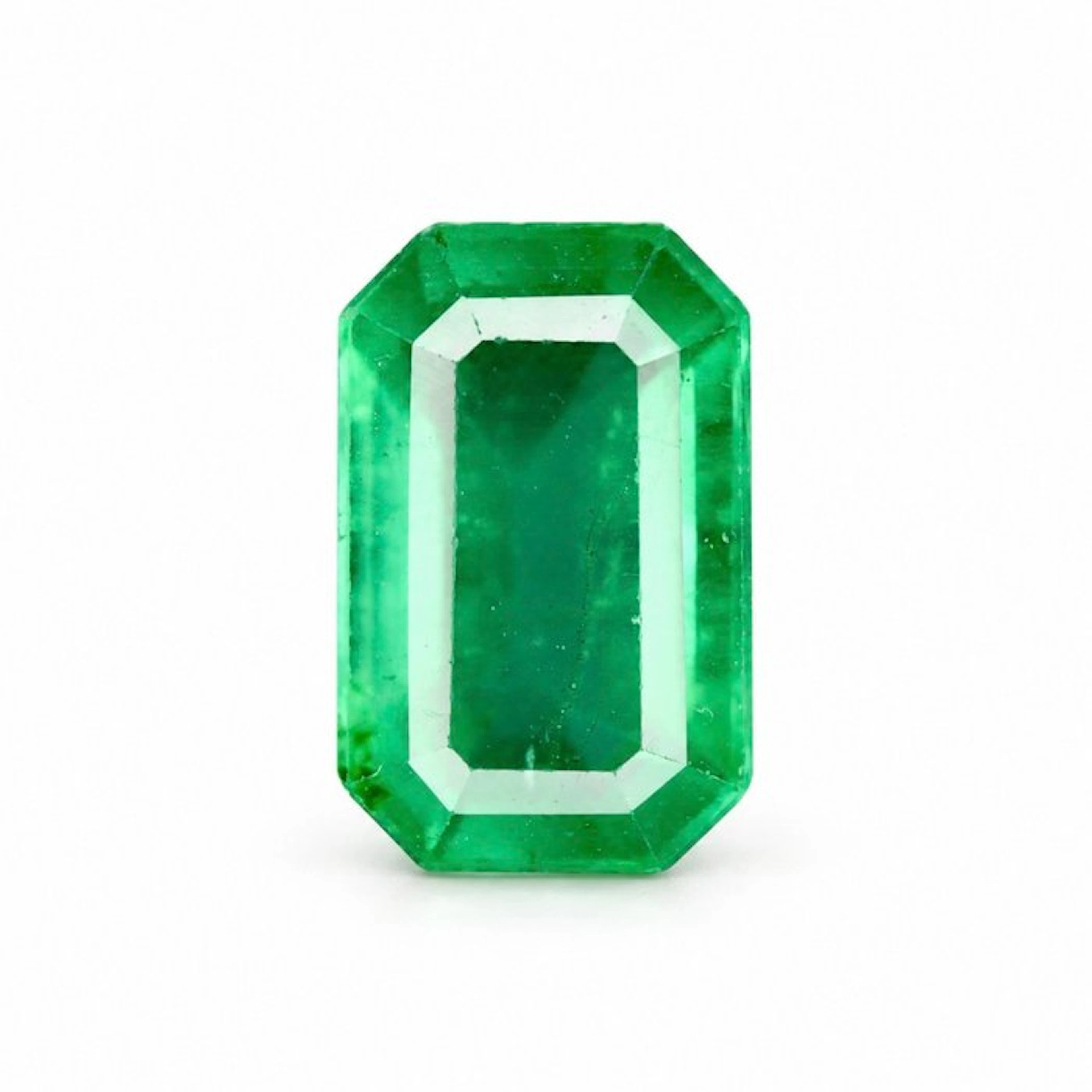 No reserve price Green Emerald - 0.93 ct - International...