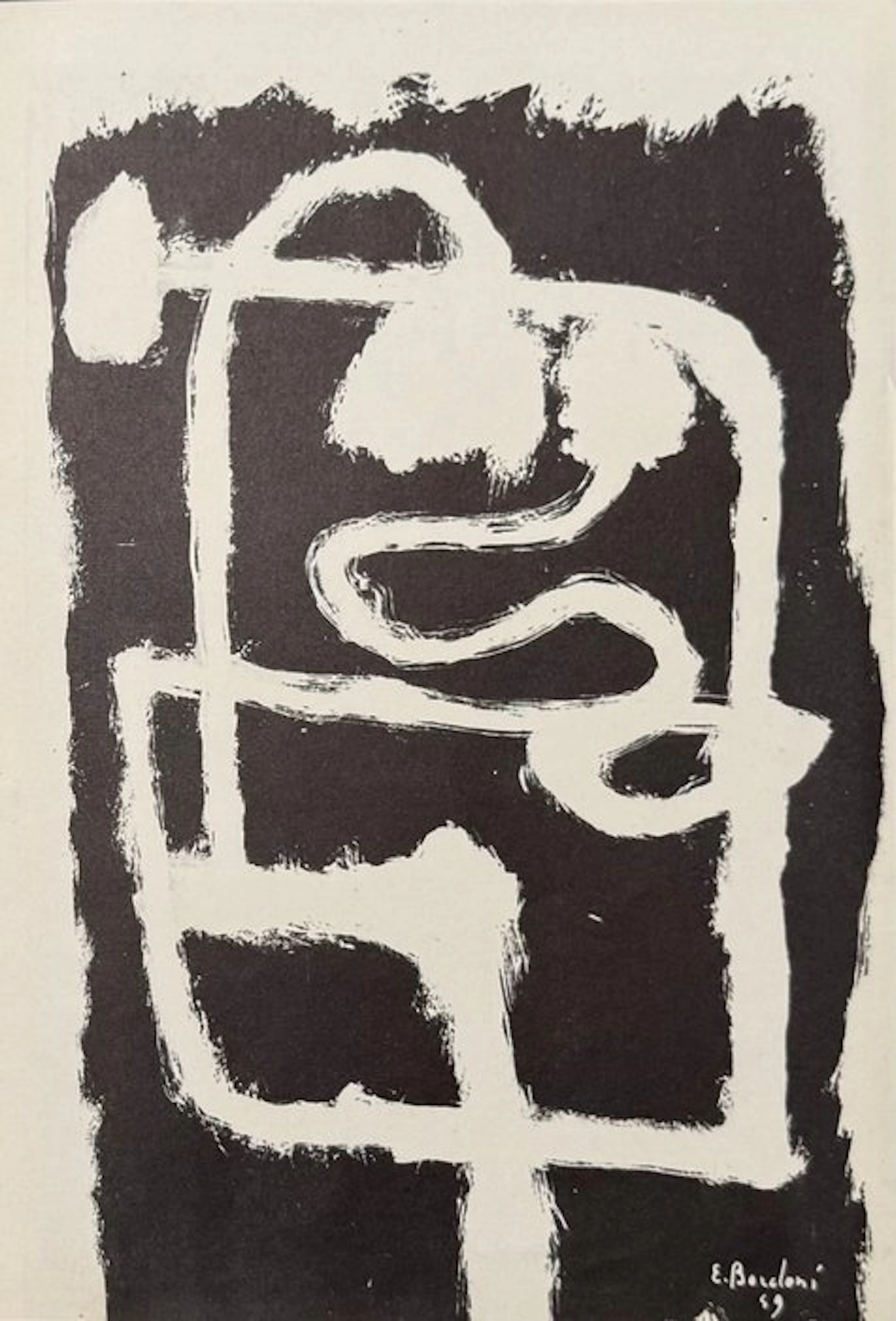 Enrico Bordoni (1904-1969) - Composition abstraite (Arte concreta, planche 6)