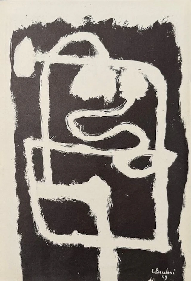 Enrico Bordoni (1904-1969) - Composition abstraite (Arte concreta, planche 6)