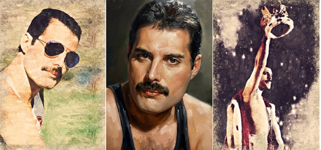 Queen - Freddie Mercury - By artist Andrea Boriani - 3 X...