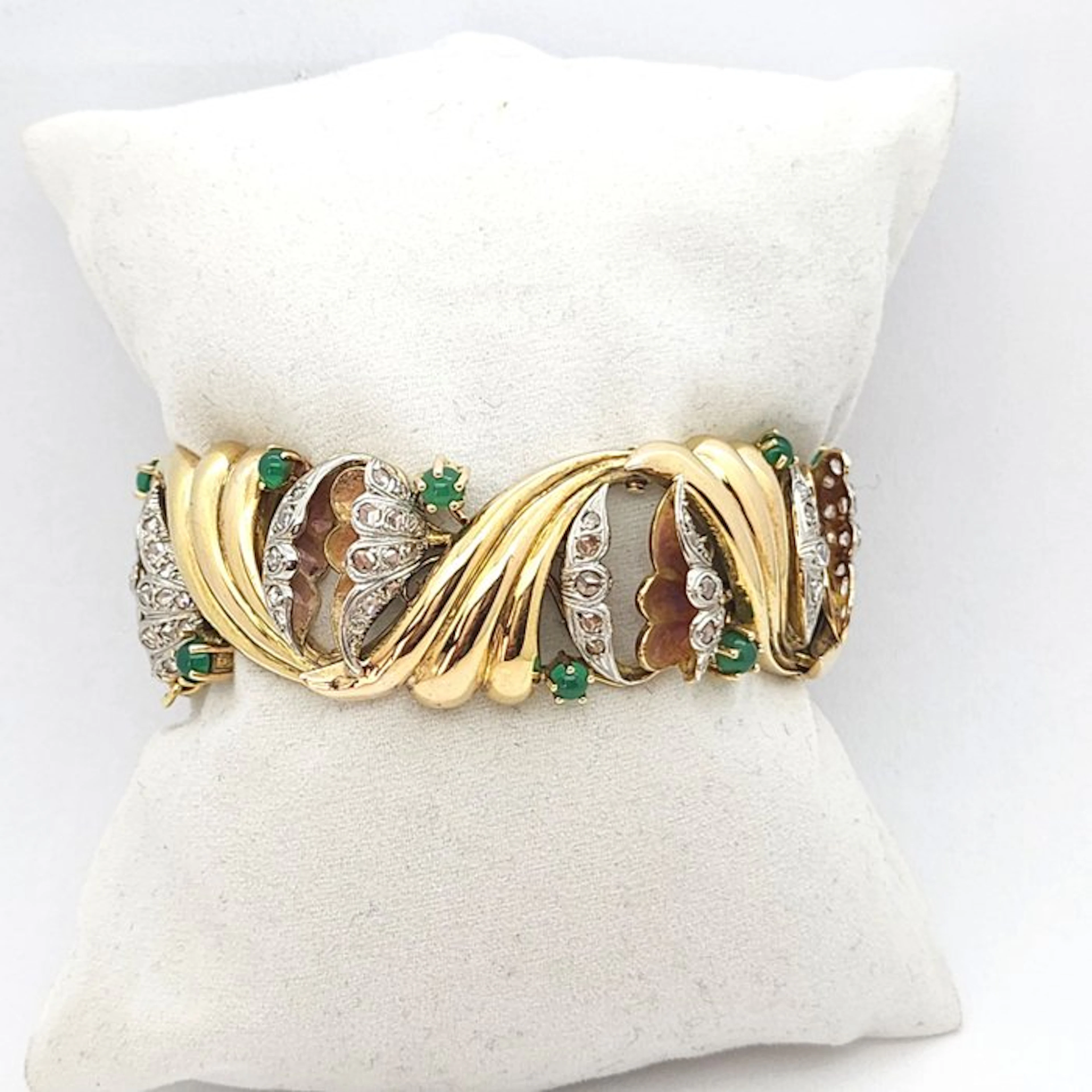 Bracelet - 18 kt. Yellow gold - 0.13ct. tw. Diamond (Natural)