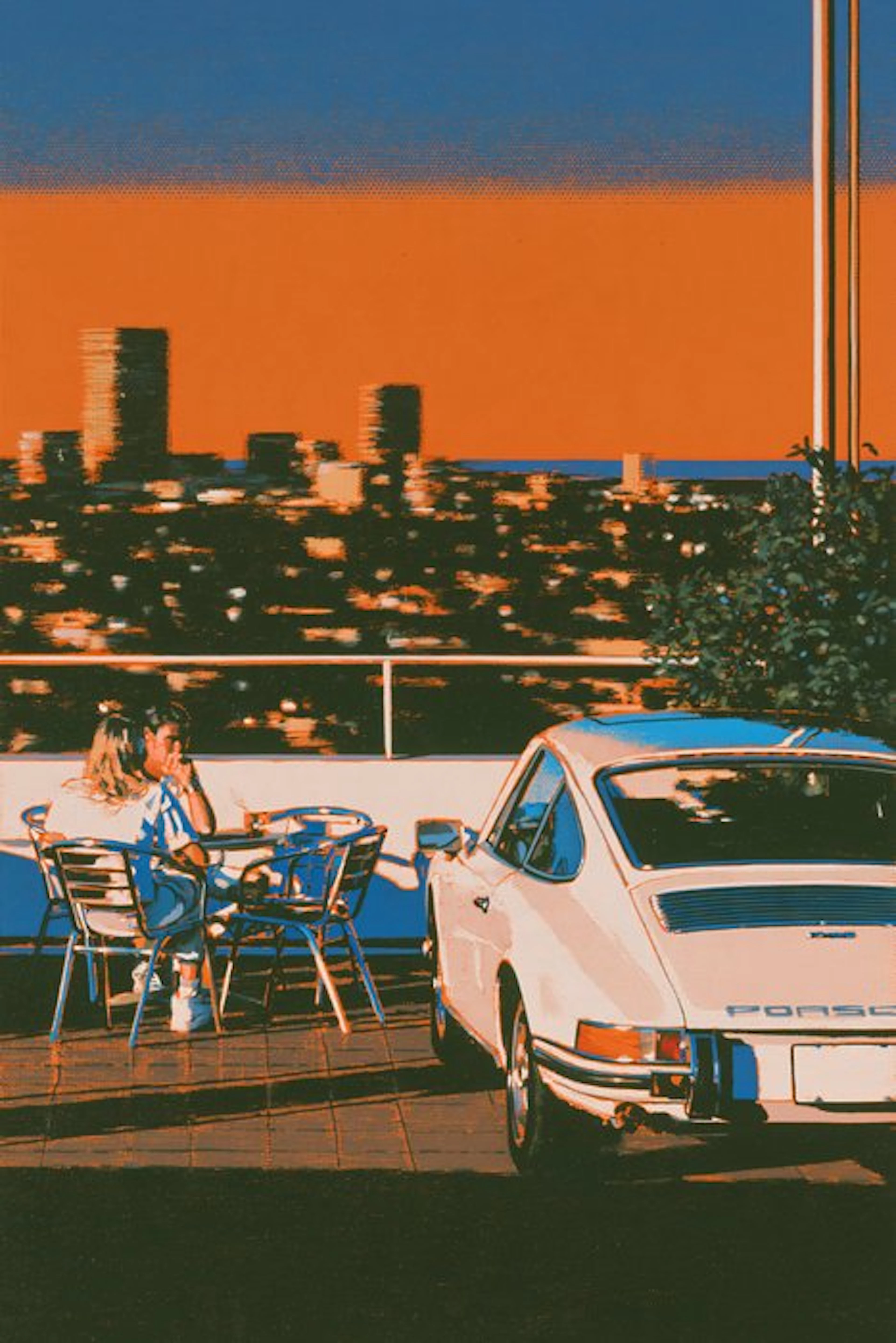 Marco Veil - SUNSET DRIVE - 1/5 SIGNÉE COA - 40x60 cm