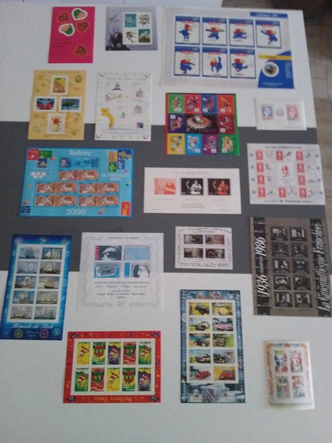 France 1966/2000 - Stamp collection: France MNH stamps in blocks and sheets