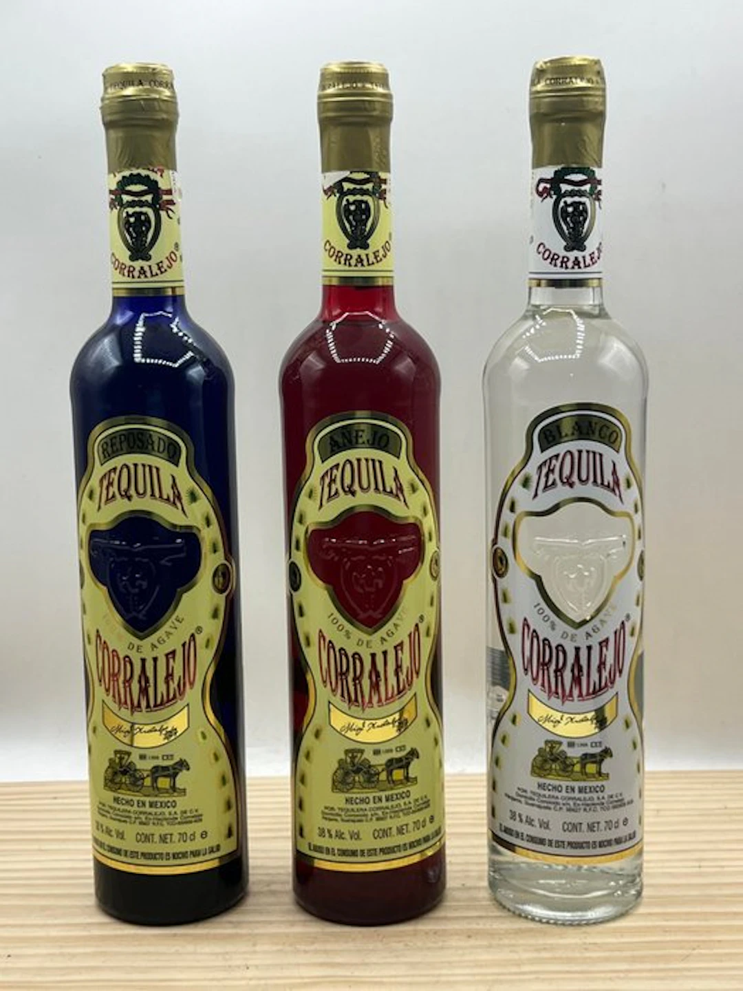 Corralejo - Añejo, Reposado + Blanco - 70cl - 3 bottles