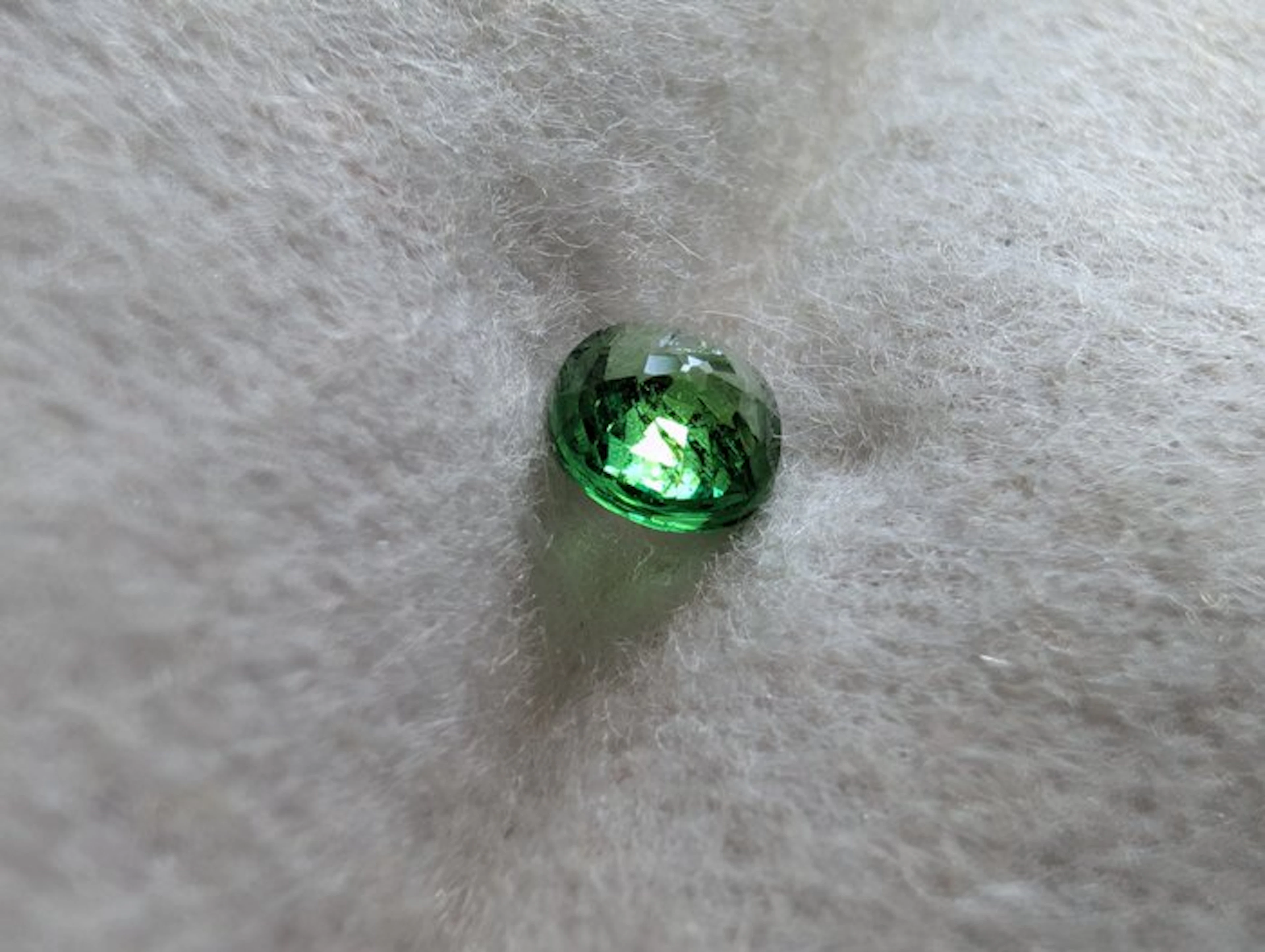 No reserve price - 1 pcs Green Tsavorite - 0.53 ct...