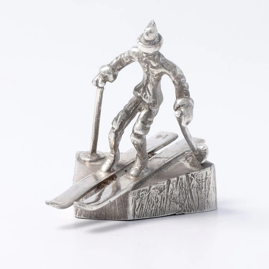 NO RESERVE. Koninklijke Begeer. Skiër. - Figurine - .835 silver
