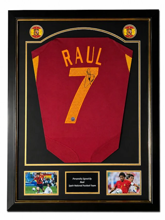Spain - Football European Championships - Raul - Premium Frame - 2004 - Jersey