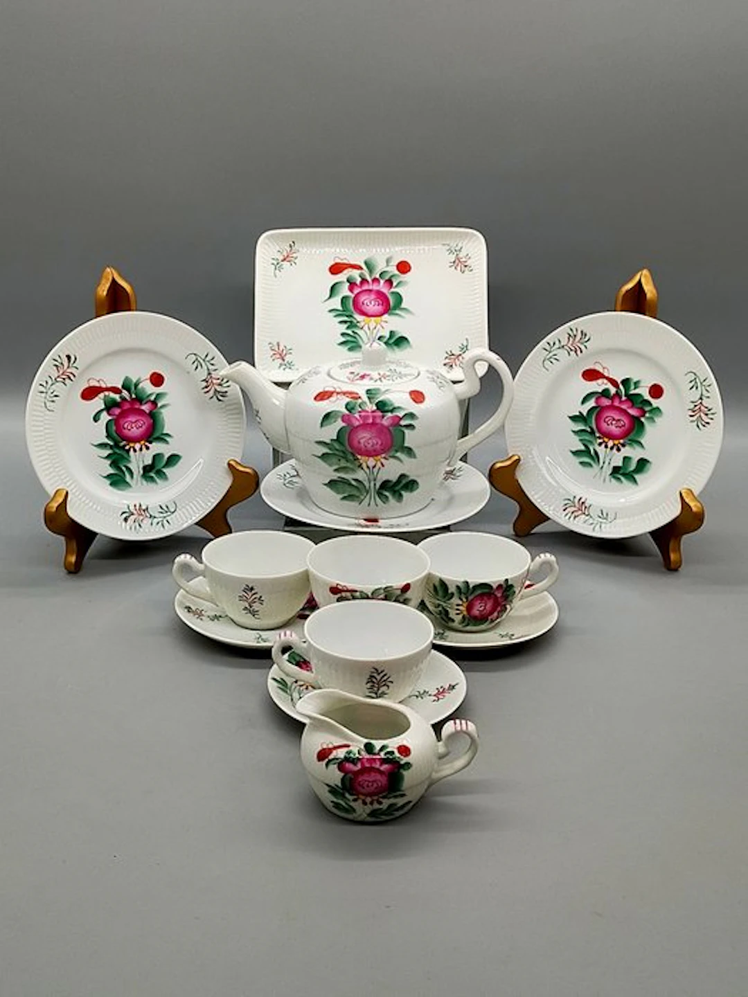 Ostfriesisches - Tea service - Teeservice – Handbemaltes...