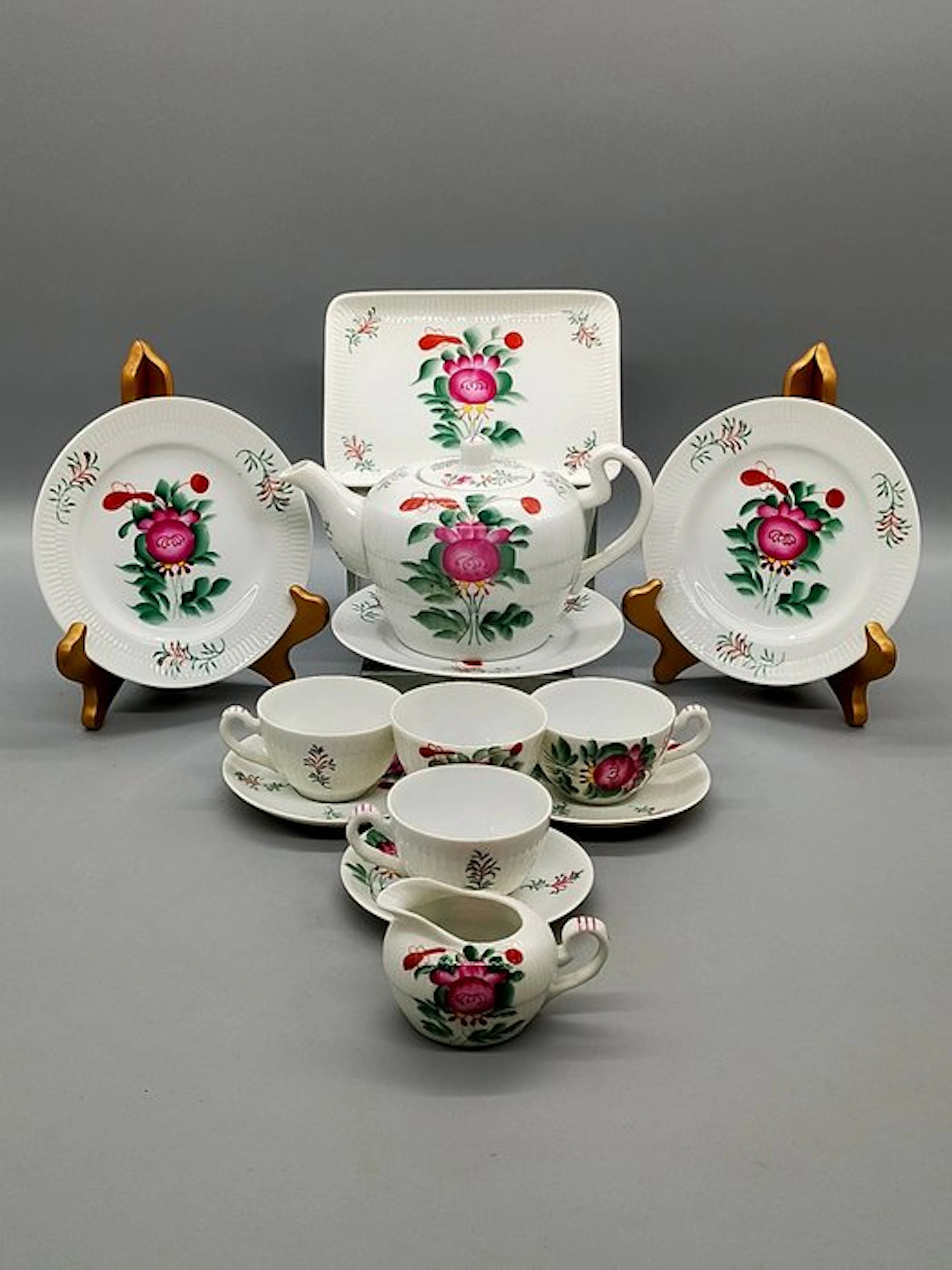 Ostfriesisches - Tea service - Teeservice – Handbemaltes...