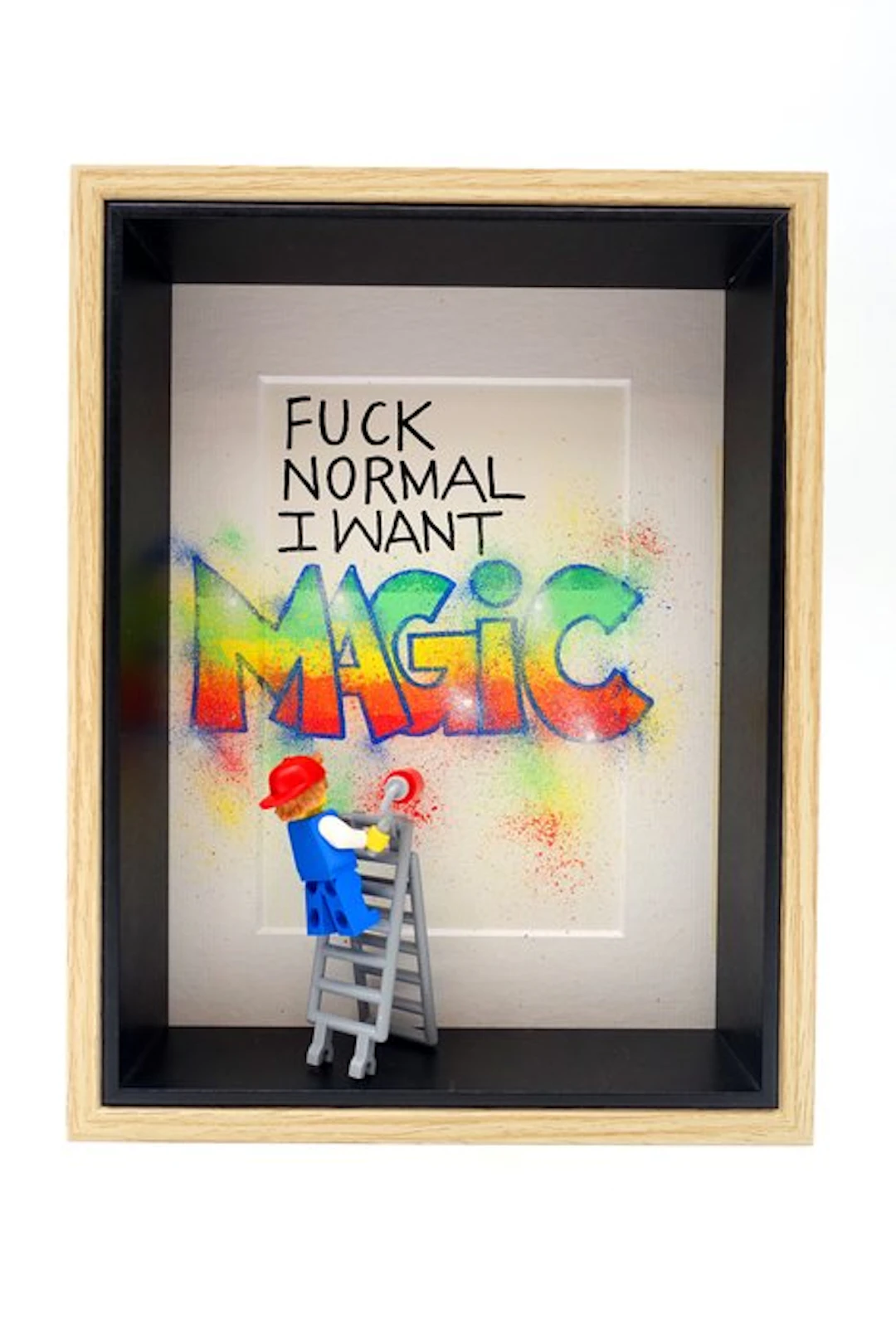 Golden Boy (2000) - "FUCK NORMAL I WANT MAGIC" - 1/1 - Original street-artwork