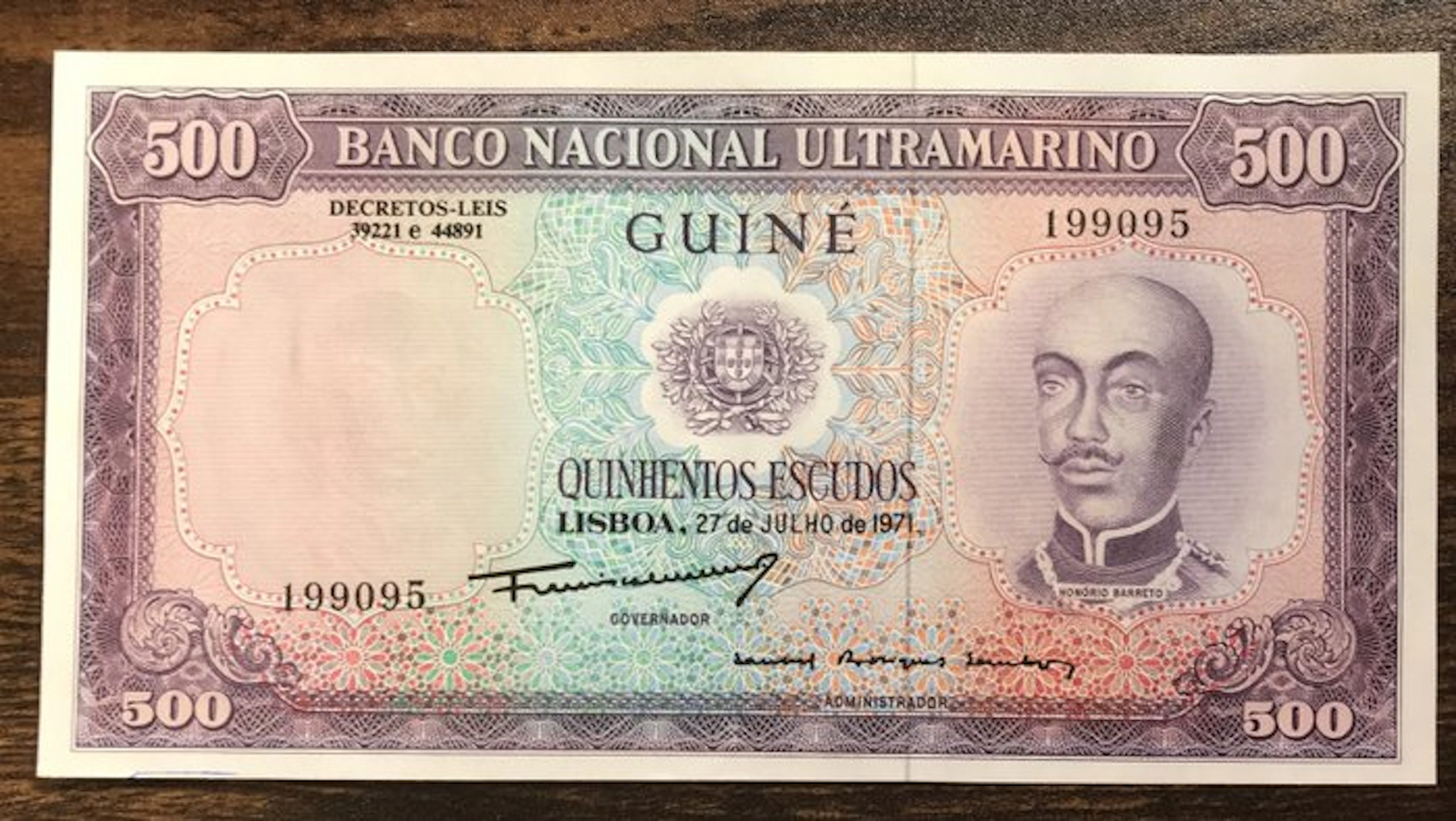 Portuguese Guinea. - 500 Escudos - 1971 - Pick 46a (No reserve price)