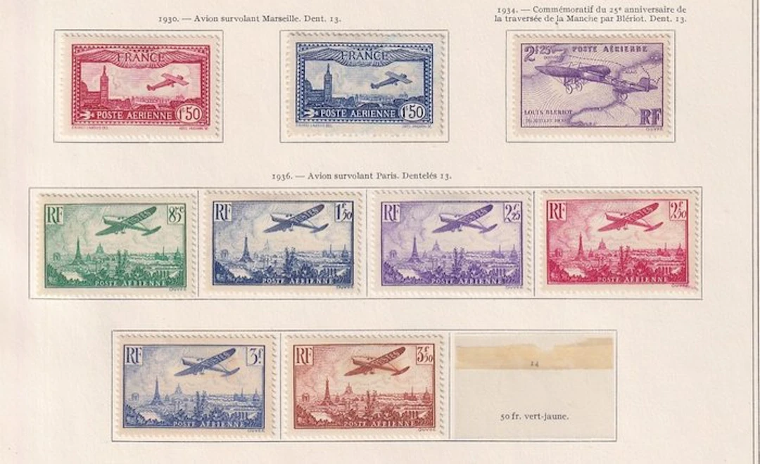France 1930/1960 - poste aérienne, superbe collection de timbres