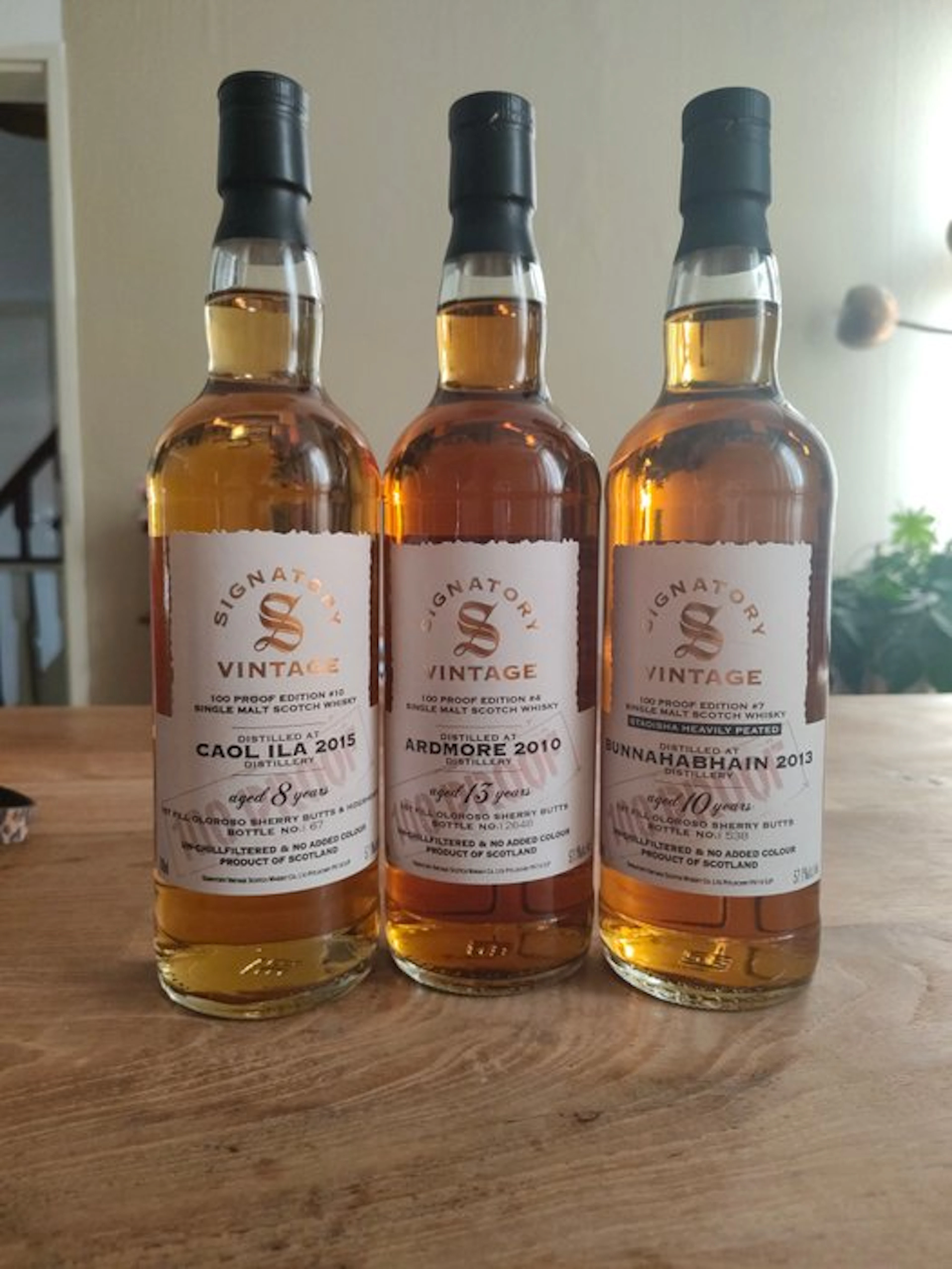 Caol Ila 2015 + Bunnahabhain 2013 + Ardmore 2013...