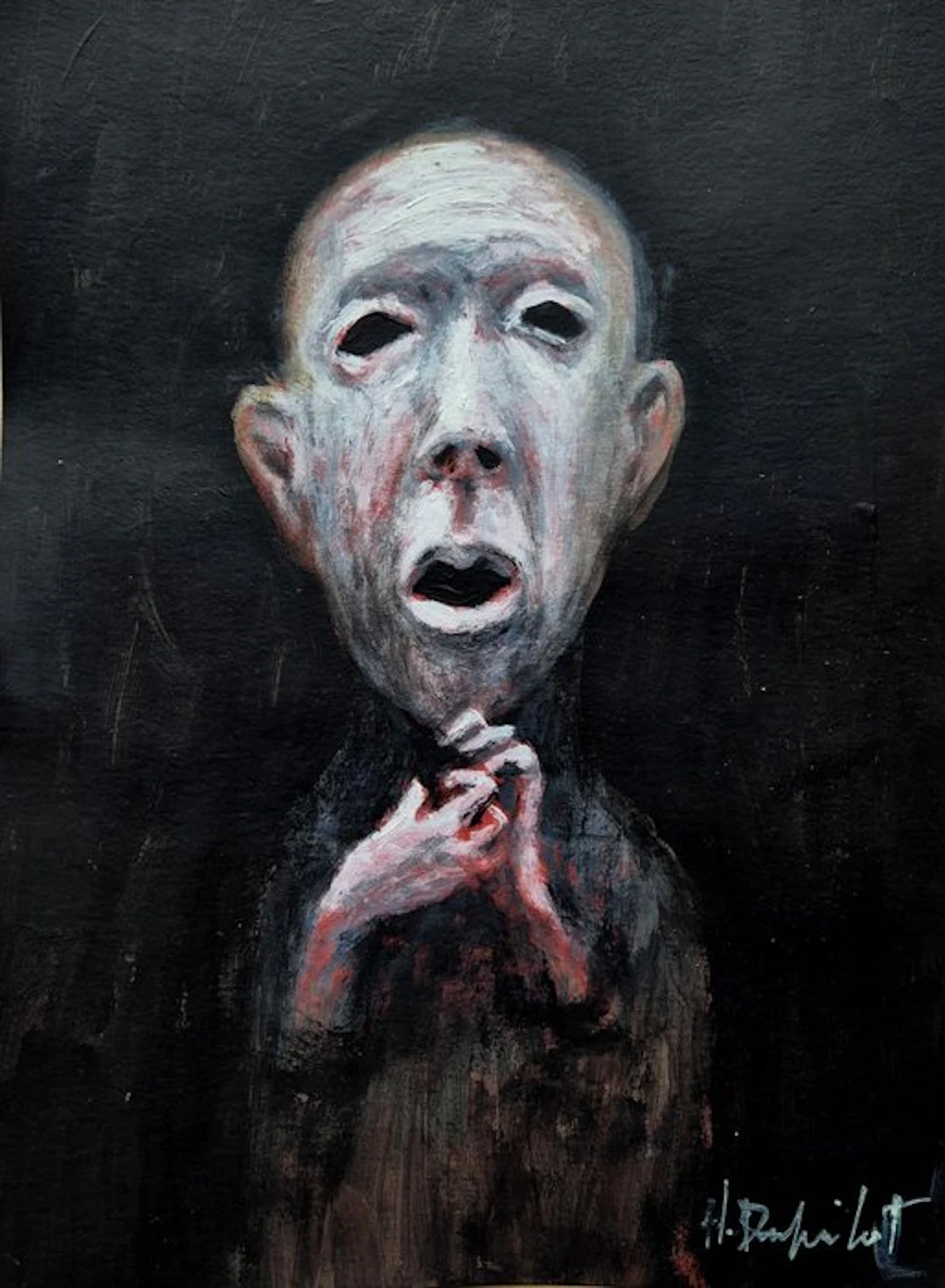 Hubert Duprilot - 2026 acrylique sur papier (21x29,7cm)