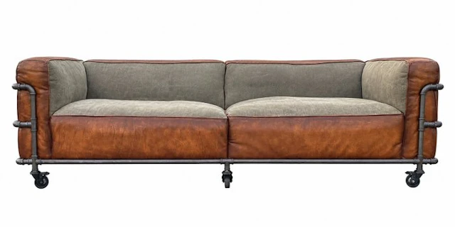 Ottoman - - ARTSOME – Industrial Loft Designer Sofa –...