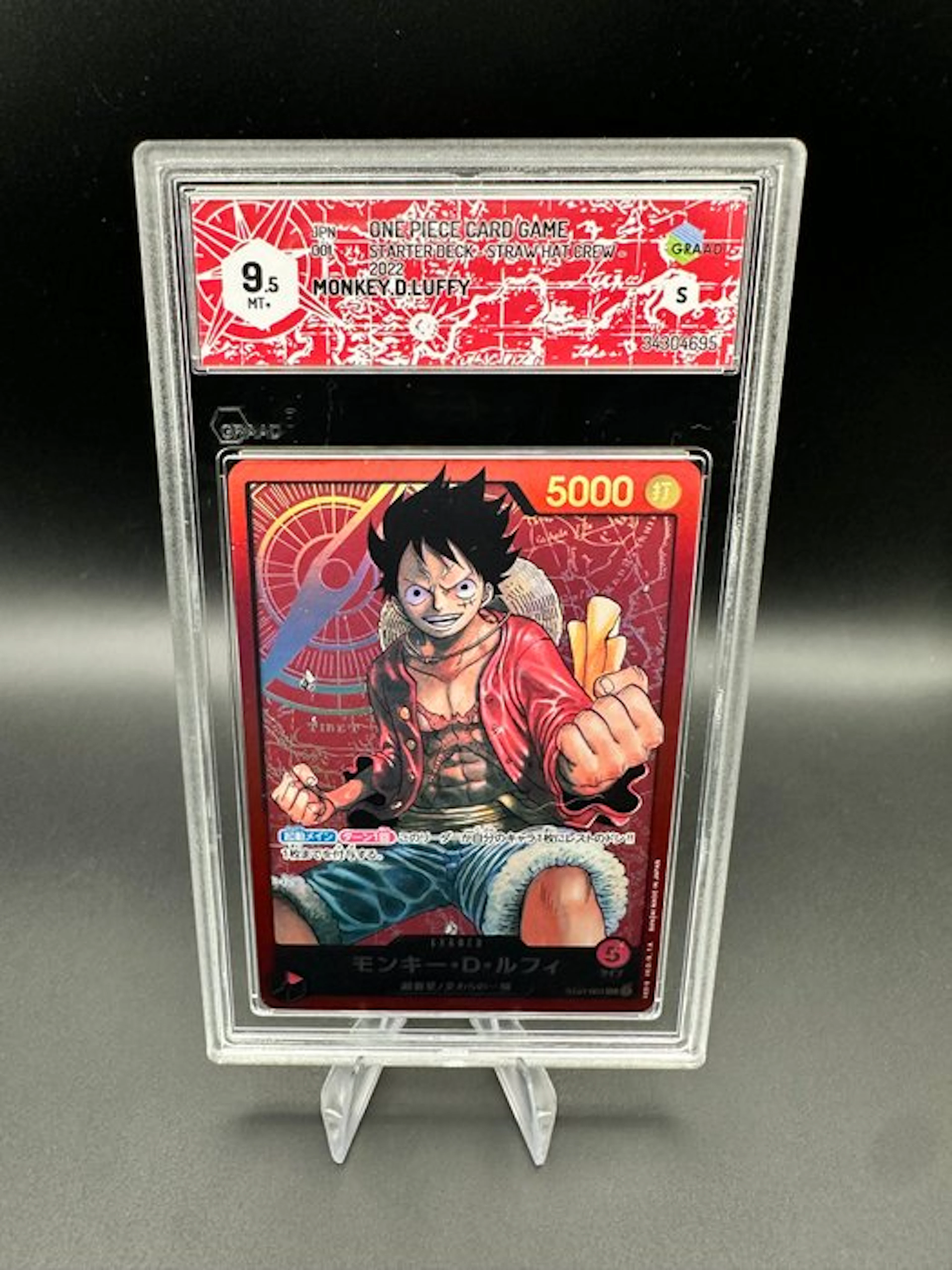 One Piece - 1 Graded card - Monkey D
