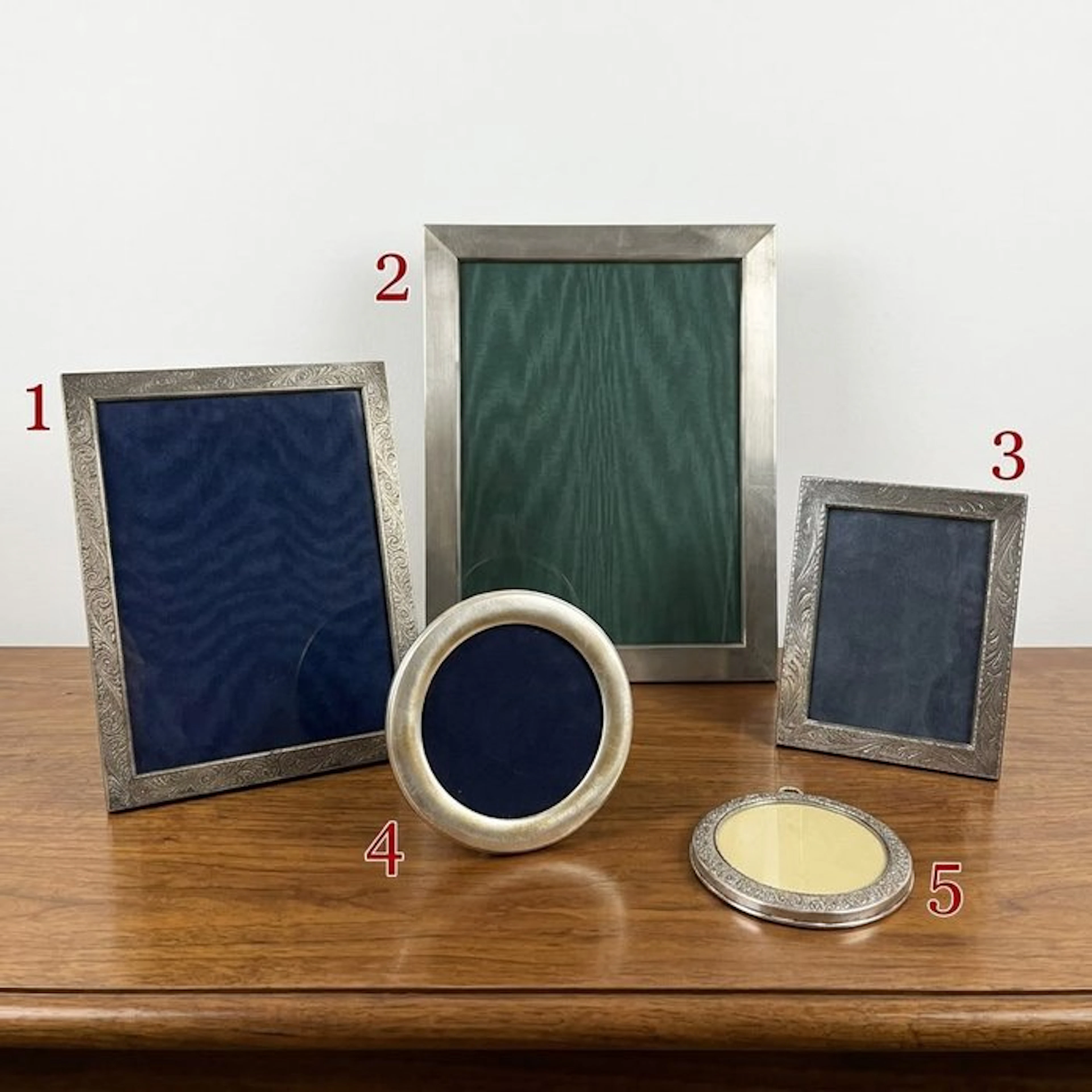 Frame (5) - .800 silver - 5 silver frames 800