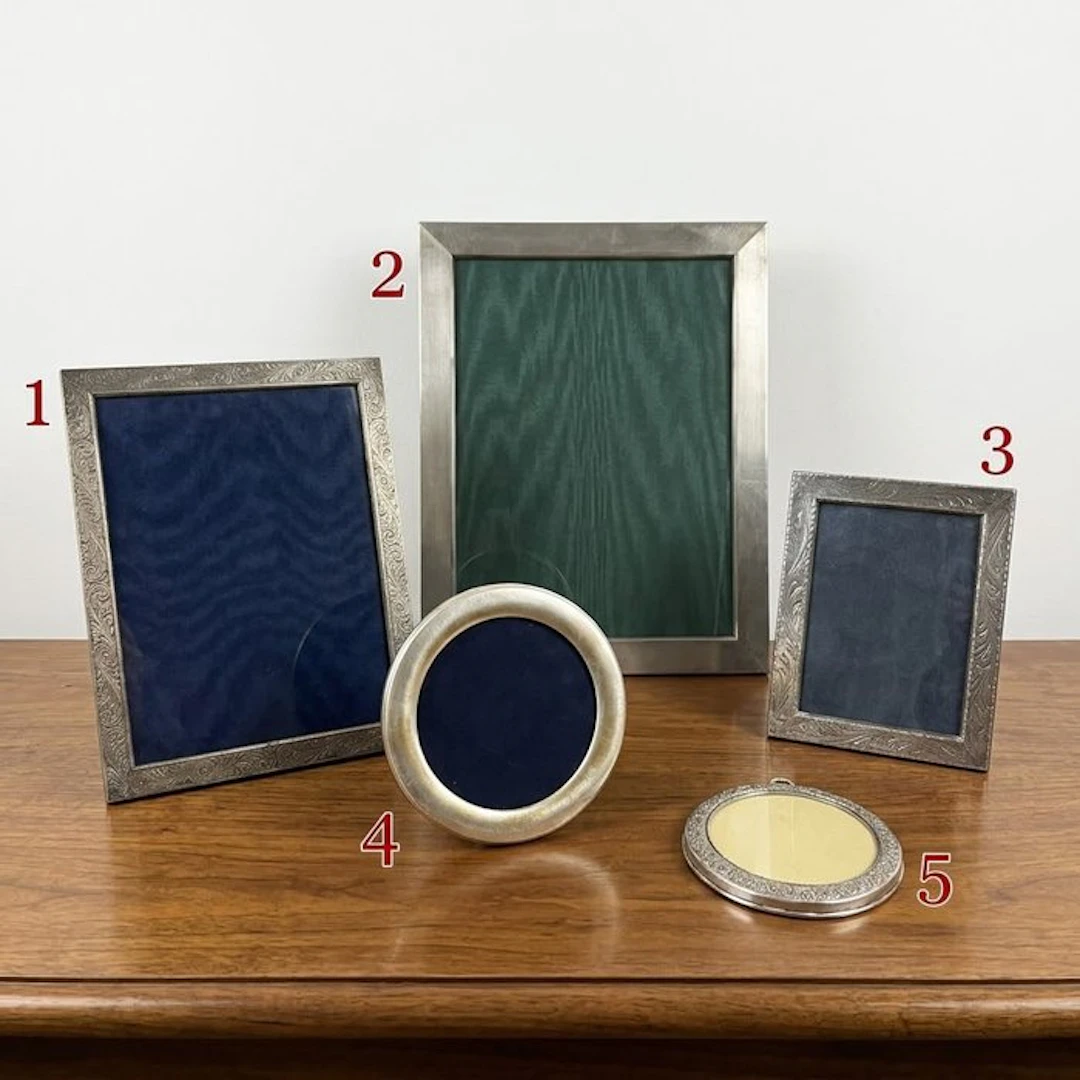 Frame (5) - .800 silver - 5 silver frames 800