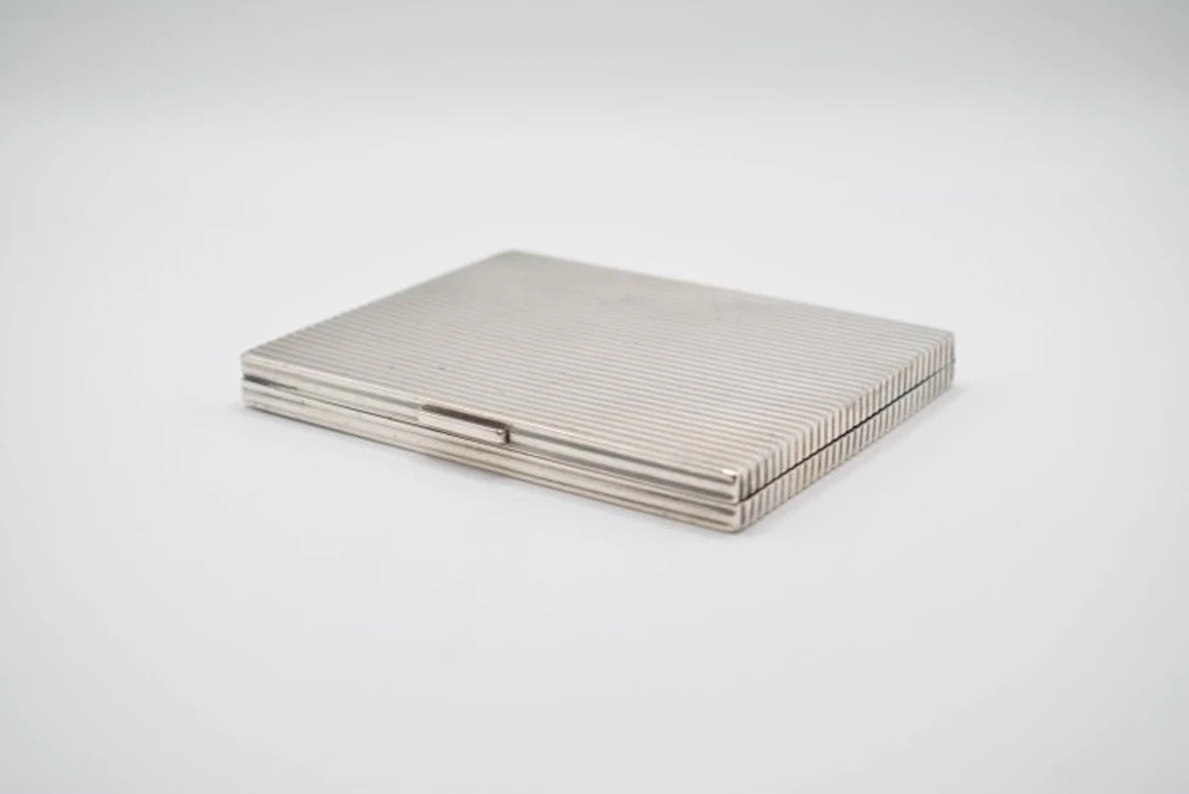 J. Gloster - Cigarette case - .925 silver - Silver and gold cigarette case