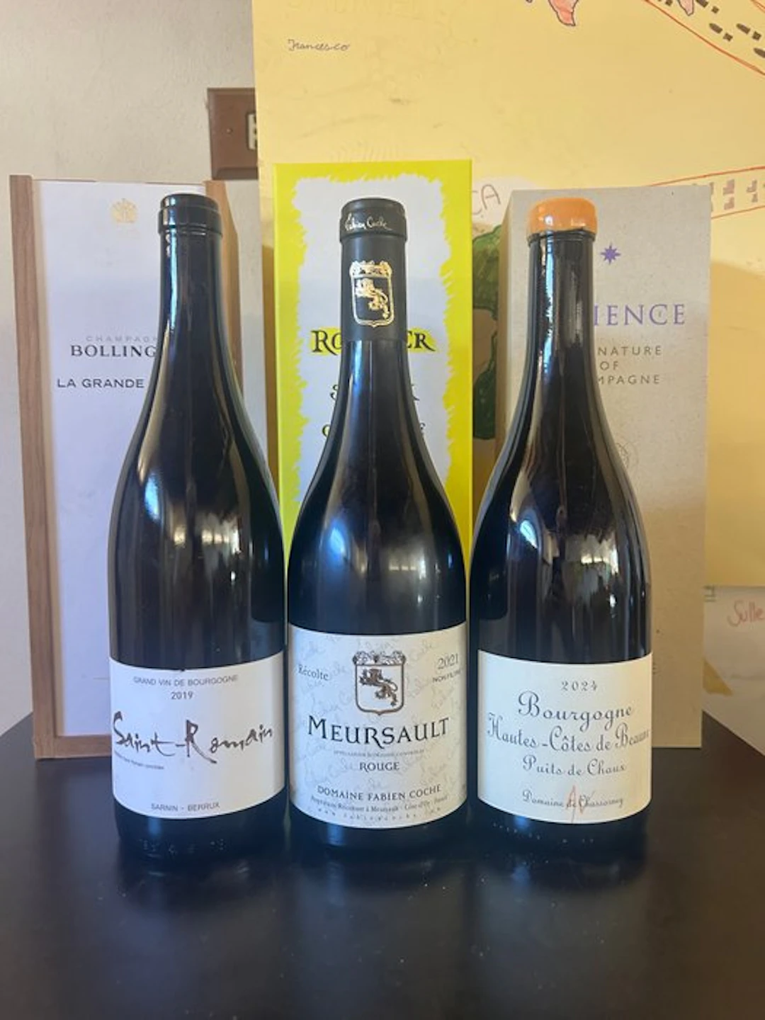 2019 Sarnin-Berrux Saint-Romain; 2021 Domaine Fabien...