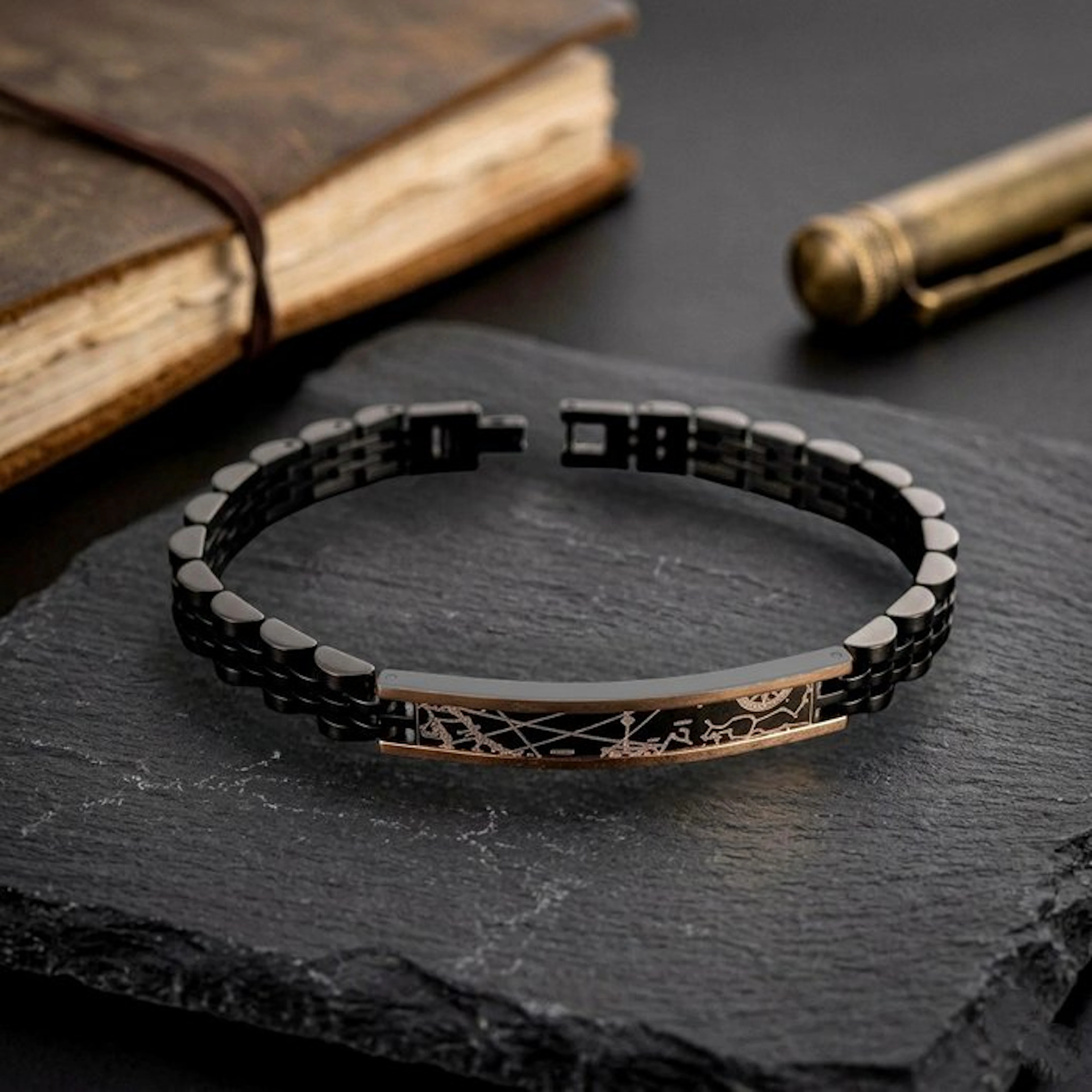 18 kt. - Base bracelet in surgical steel, Rose gold - Bracelet - Made in Italy