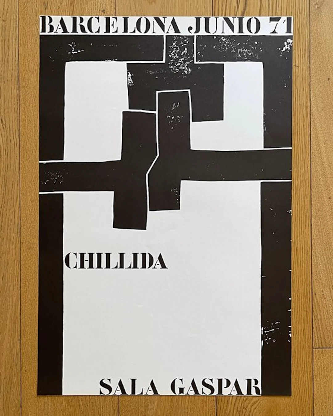 Eduardo Chillida - CHILLIDA - Barcelona Junio 71 - SALA GASPAR - 1970s