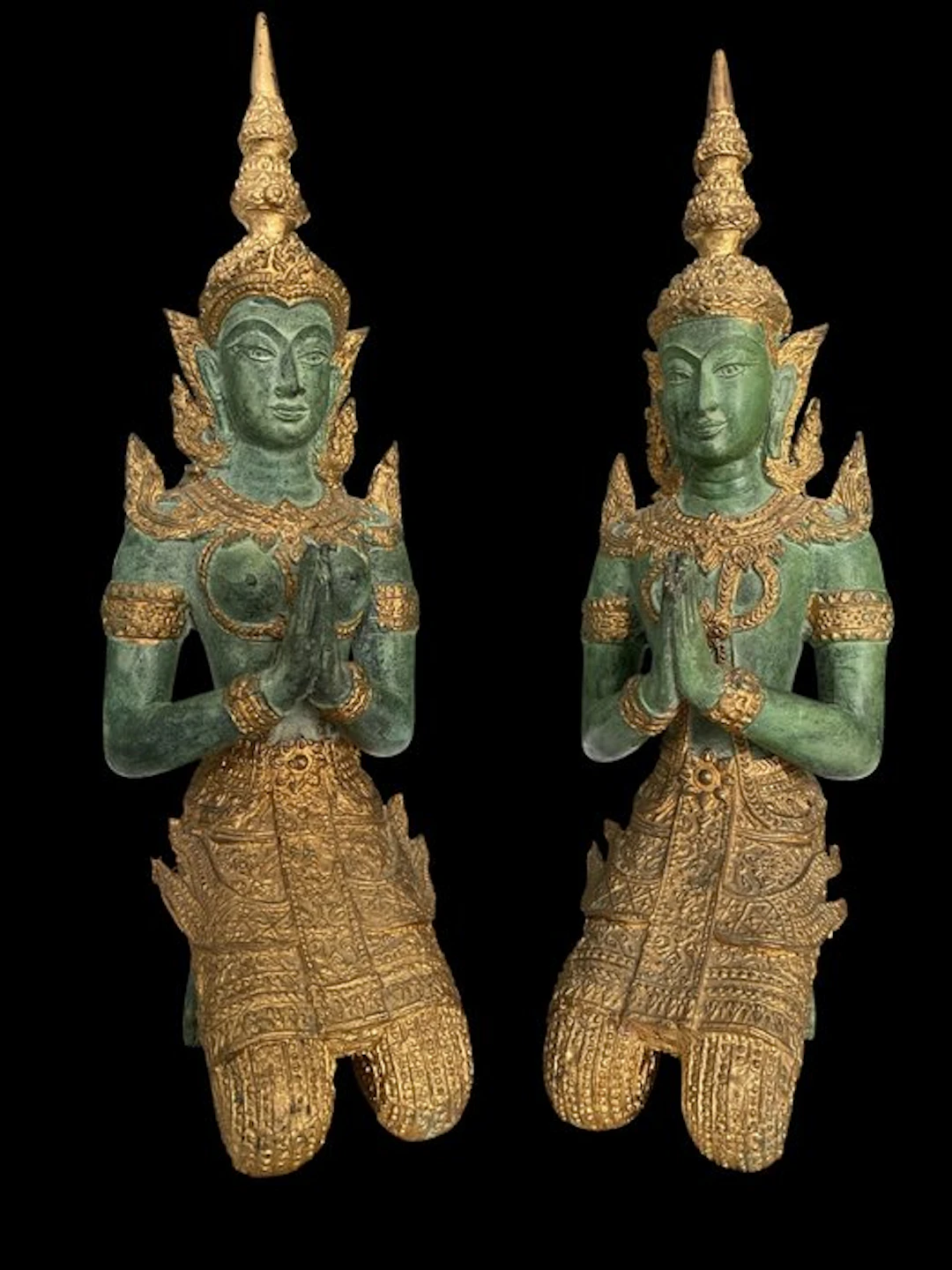 Set Tempelwachters - Thepphanom - Statue - Thailand (No reserve price)