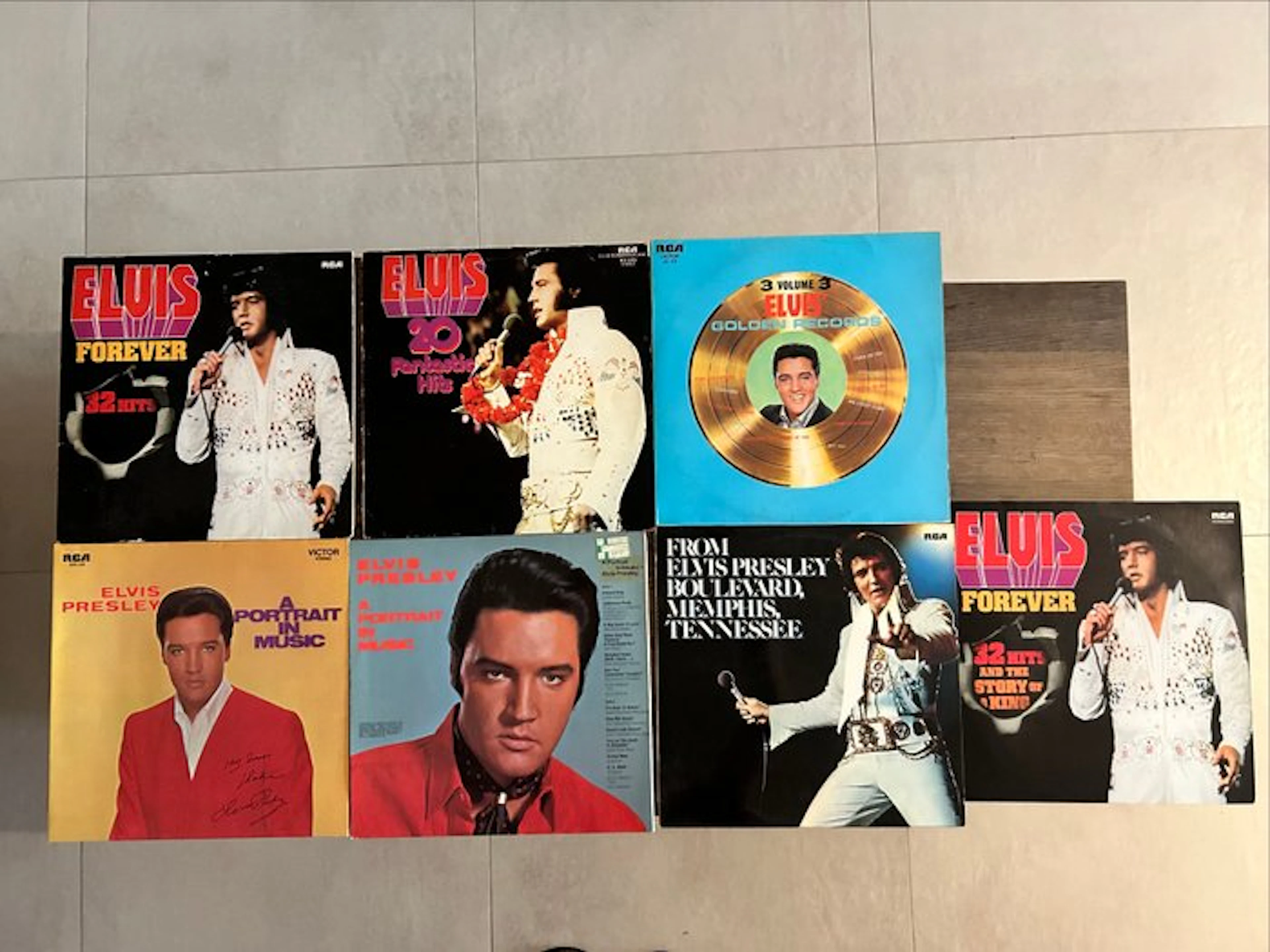 Elvis Presley - 7 LP Lot (5 Albums + 2 Double LPs)...