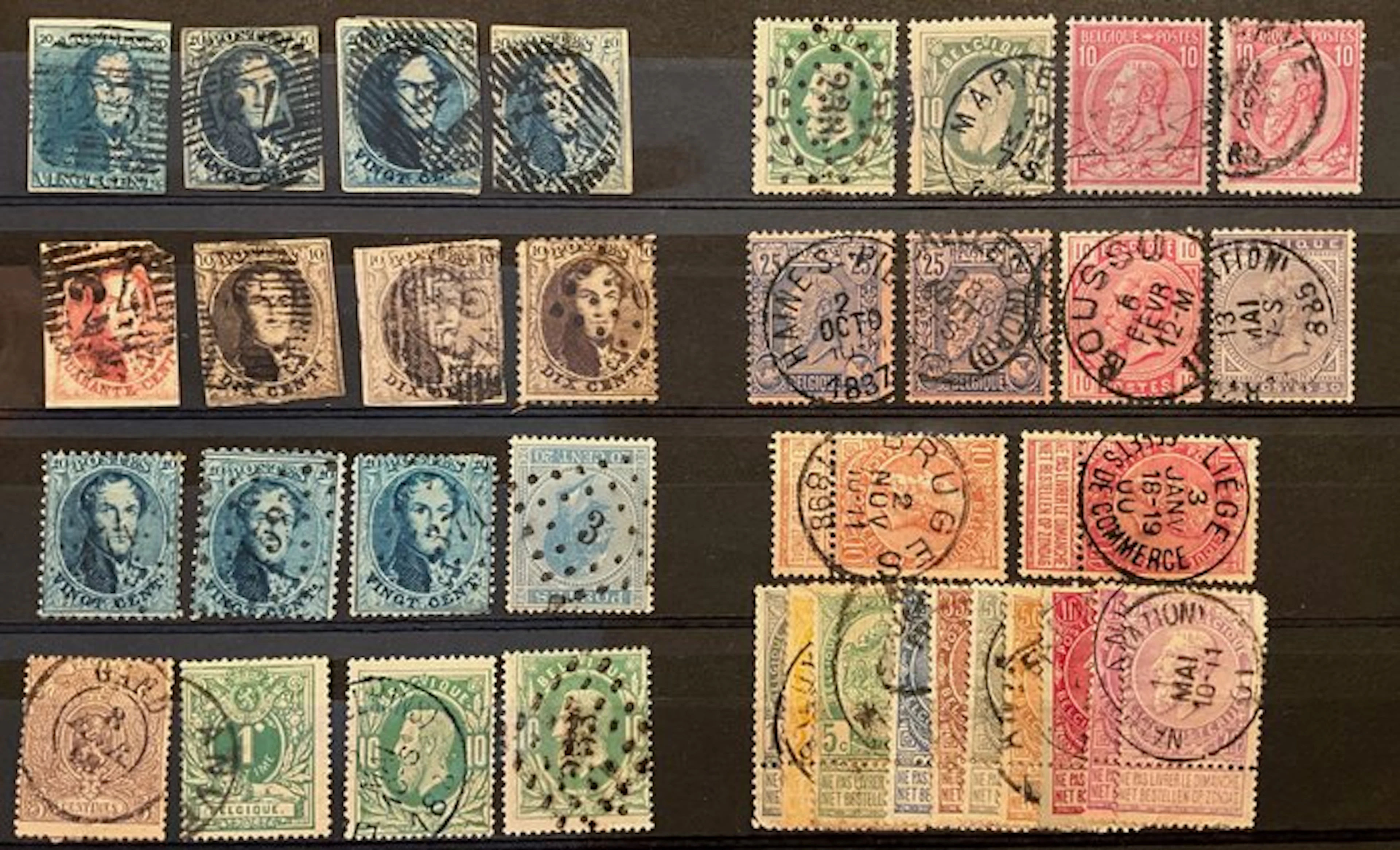 Belgium 1849/1900 - Selection of classic stamps from the...