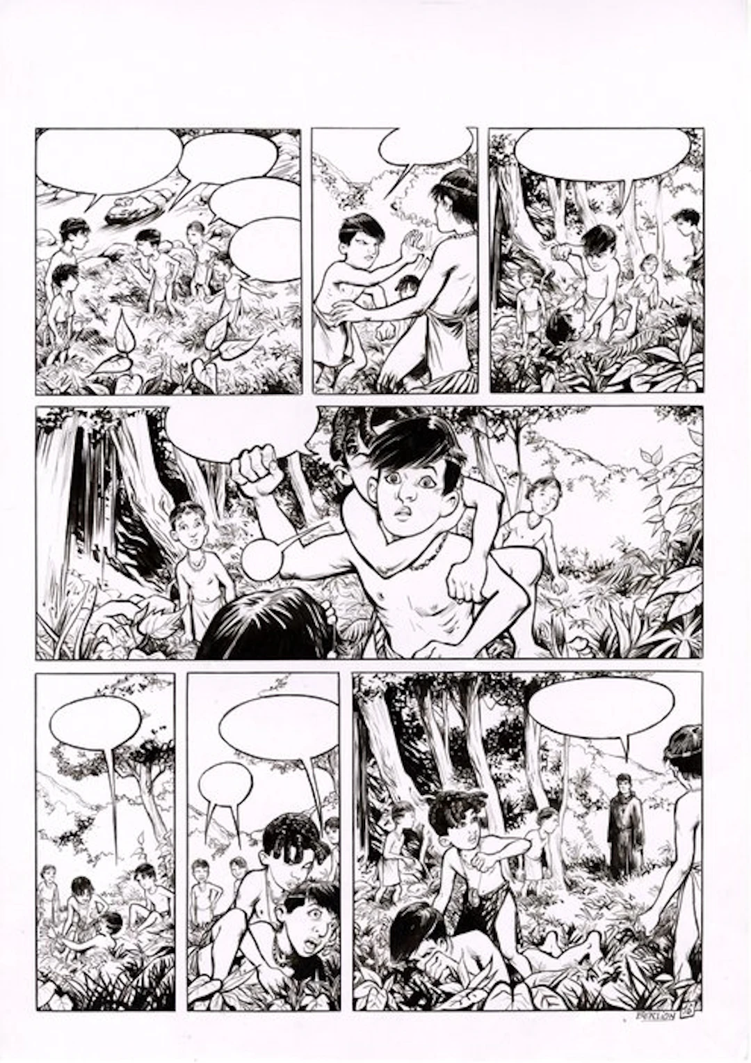 Berlion, Olivier - 1 Original page - Pacotille T2 - L'île de la liberté - 2022