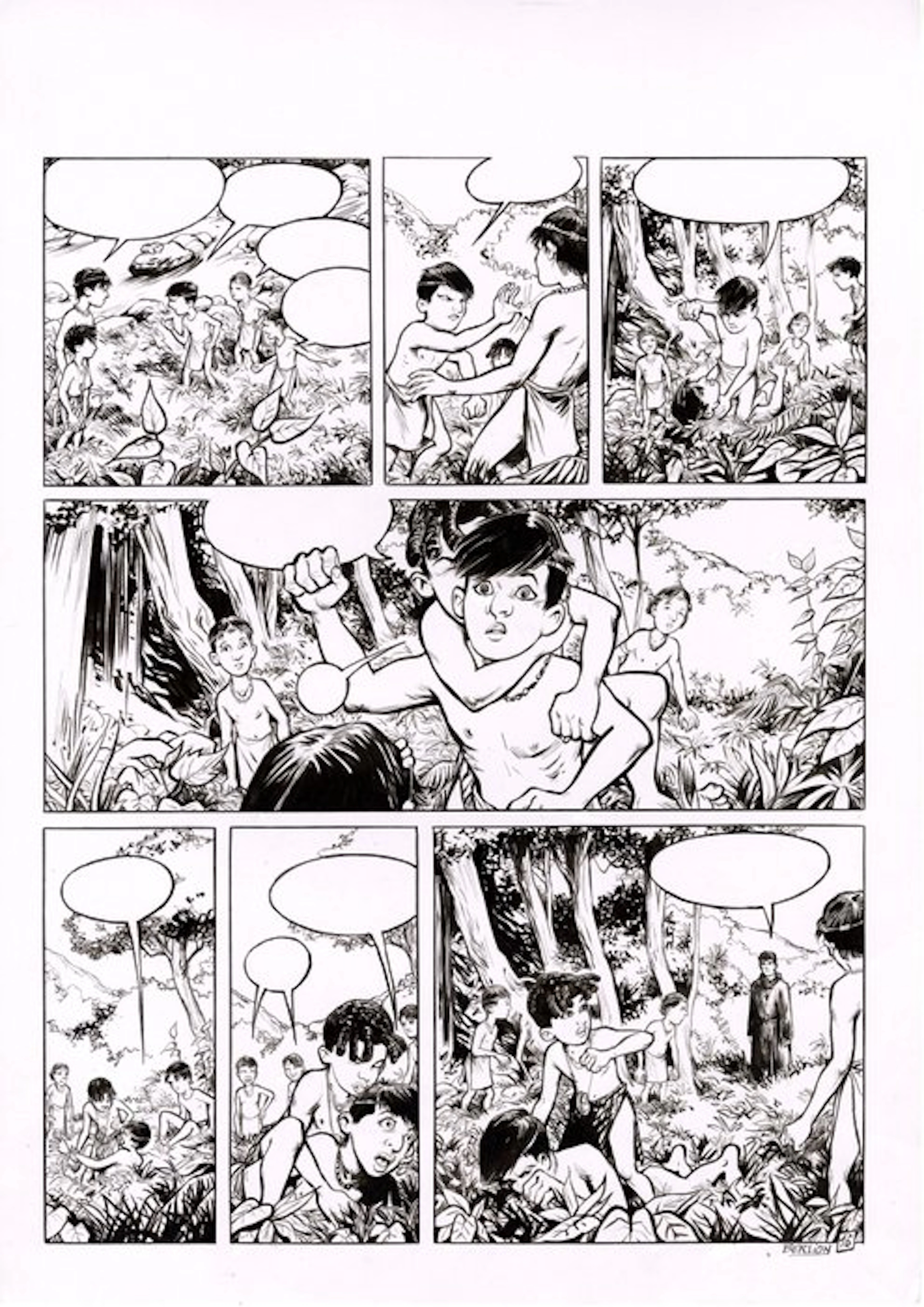 Berlion, Olivier - 1 Original page - Pacotille T2 - L'île de la liberté - 2022