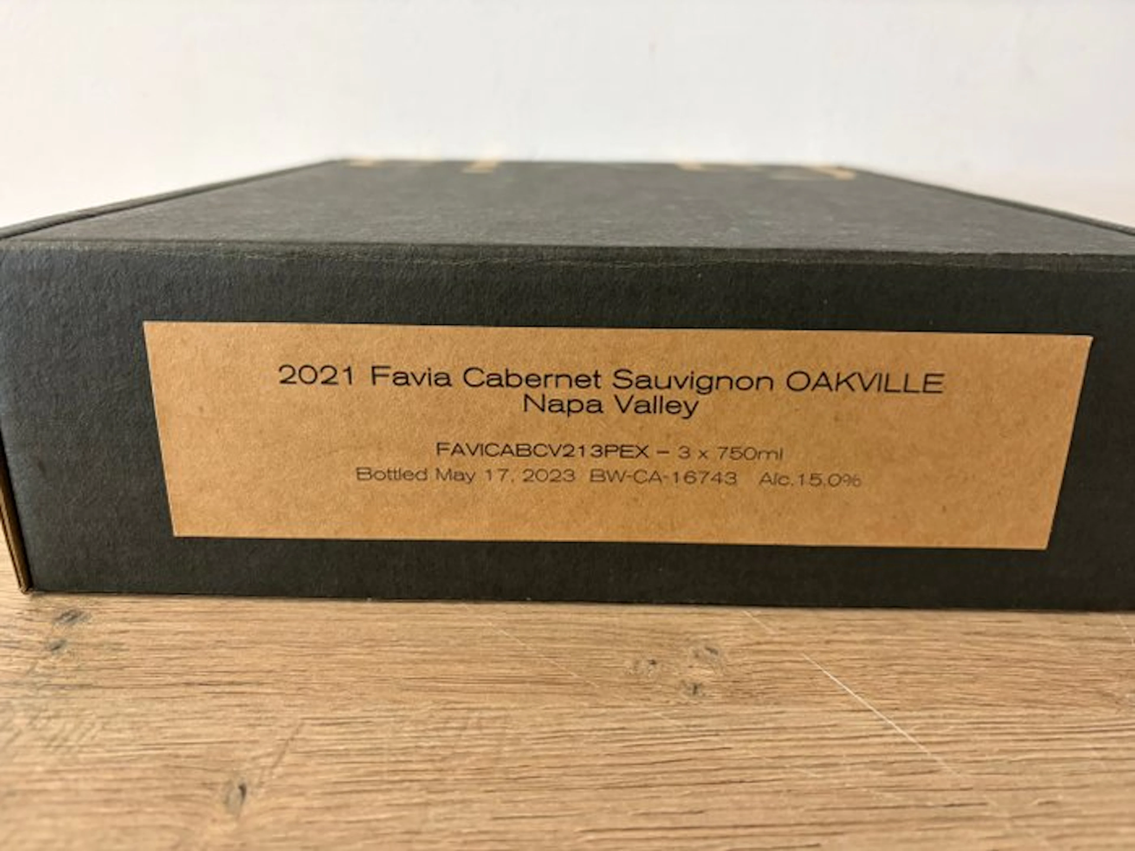 2021 Favia "Oakville" Cabernet Sauvignon - Napa Valley - 3 Bottles (0.75L)