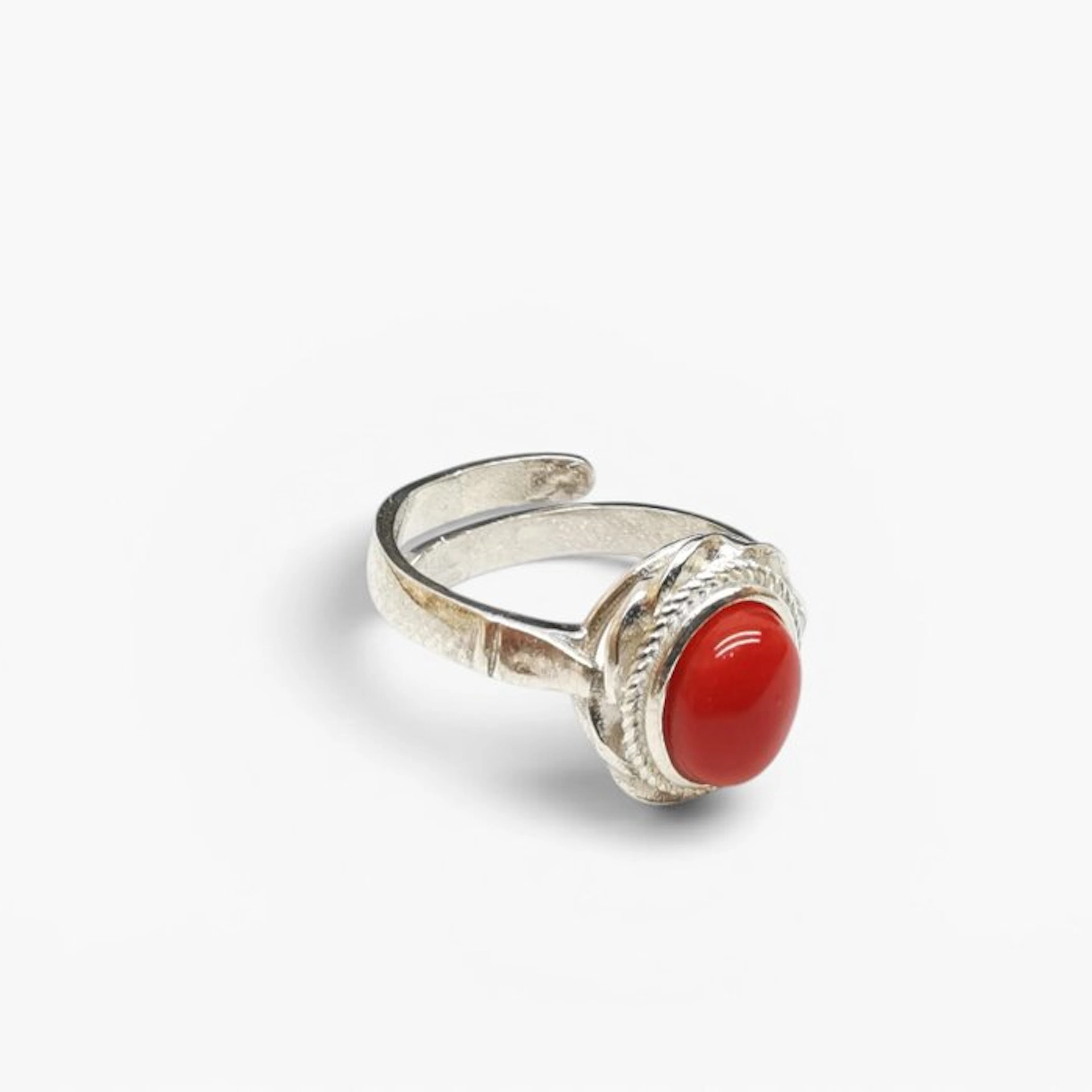 Coral - Sterling Silver 925 - Ring