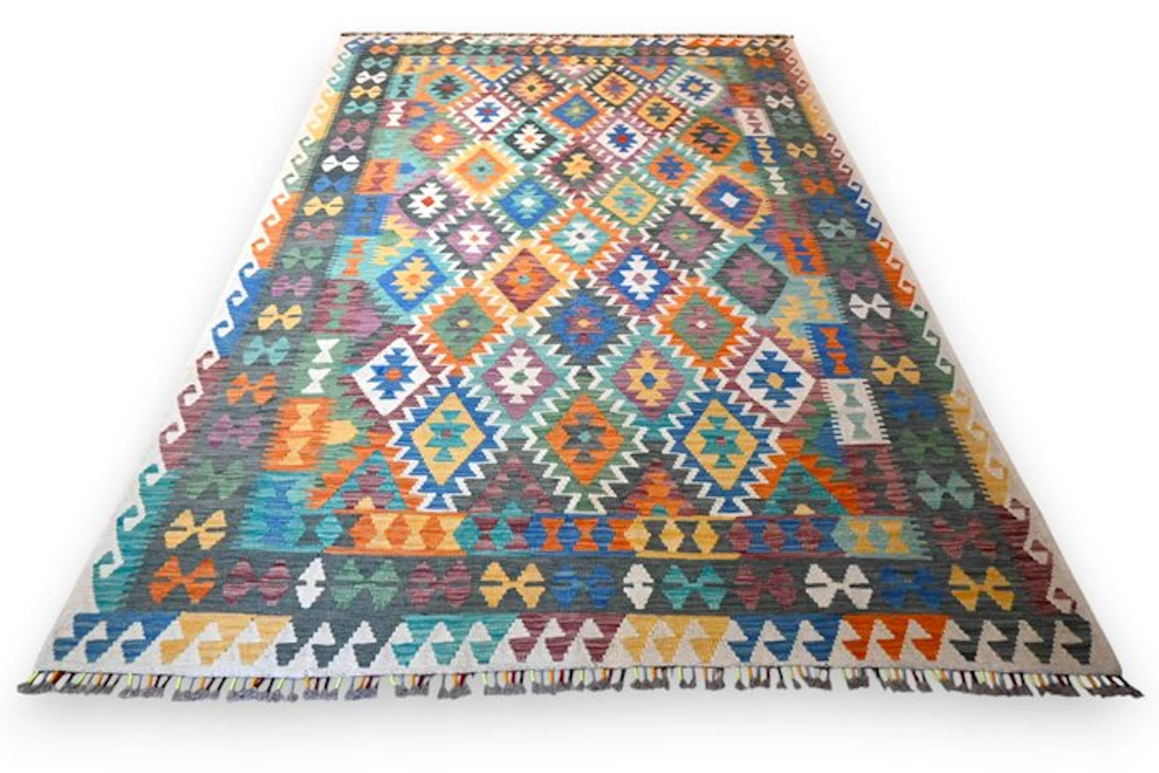 Colorful kilim - unused - Rug - 300 cm - 210 cm - With certificate
