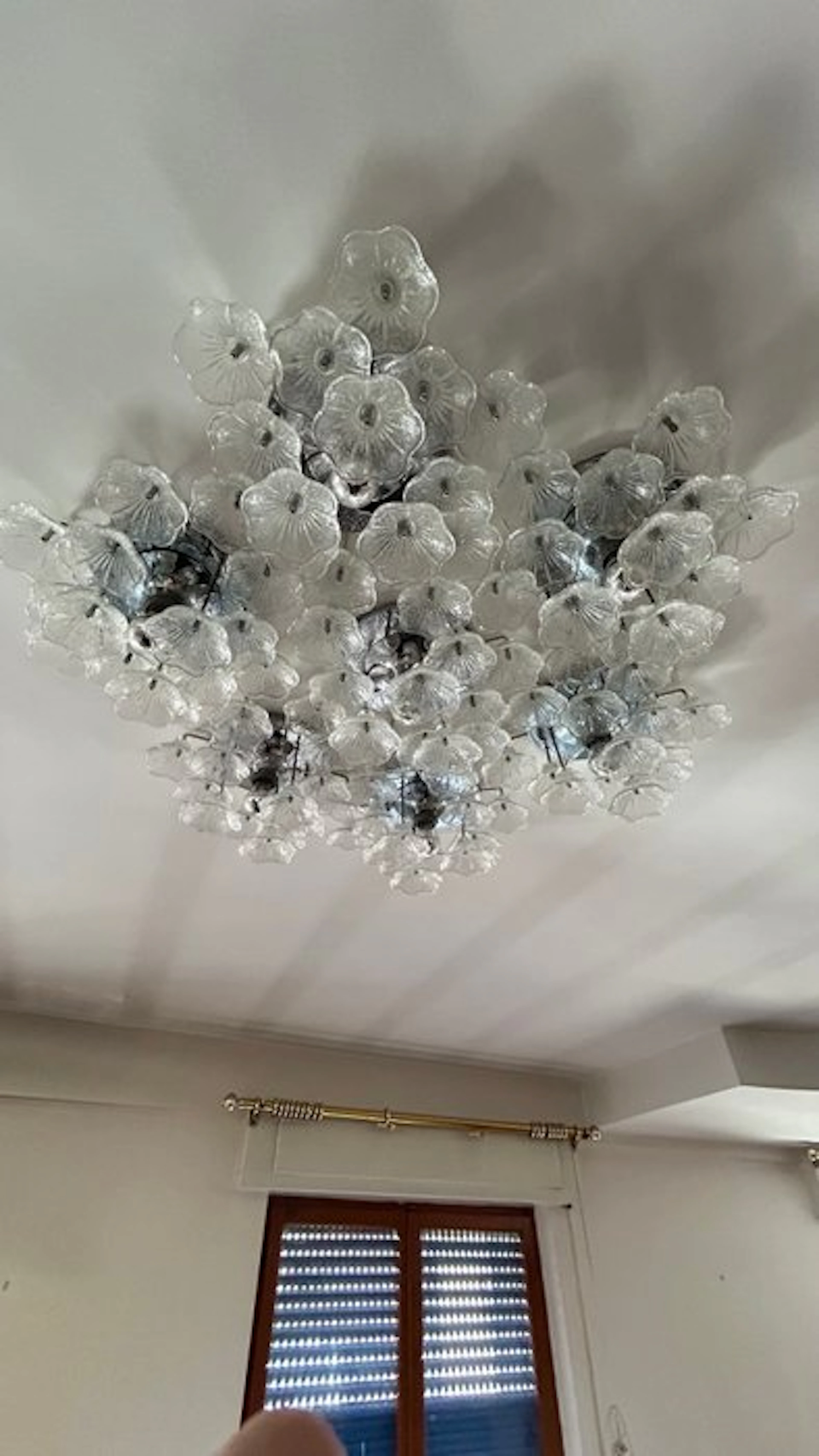 Sputnik ceiling lamp - Glass, Chrome