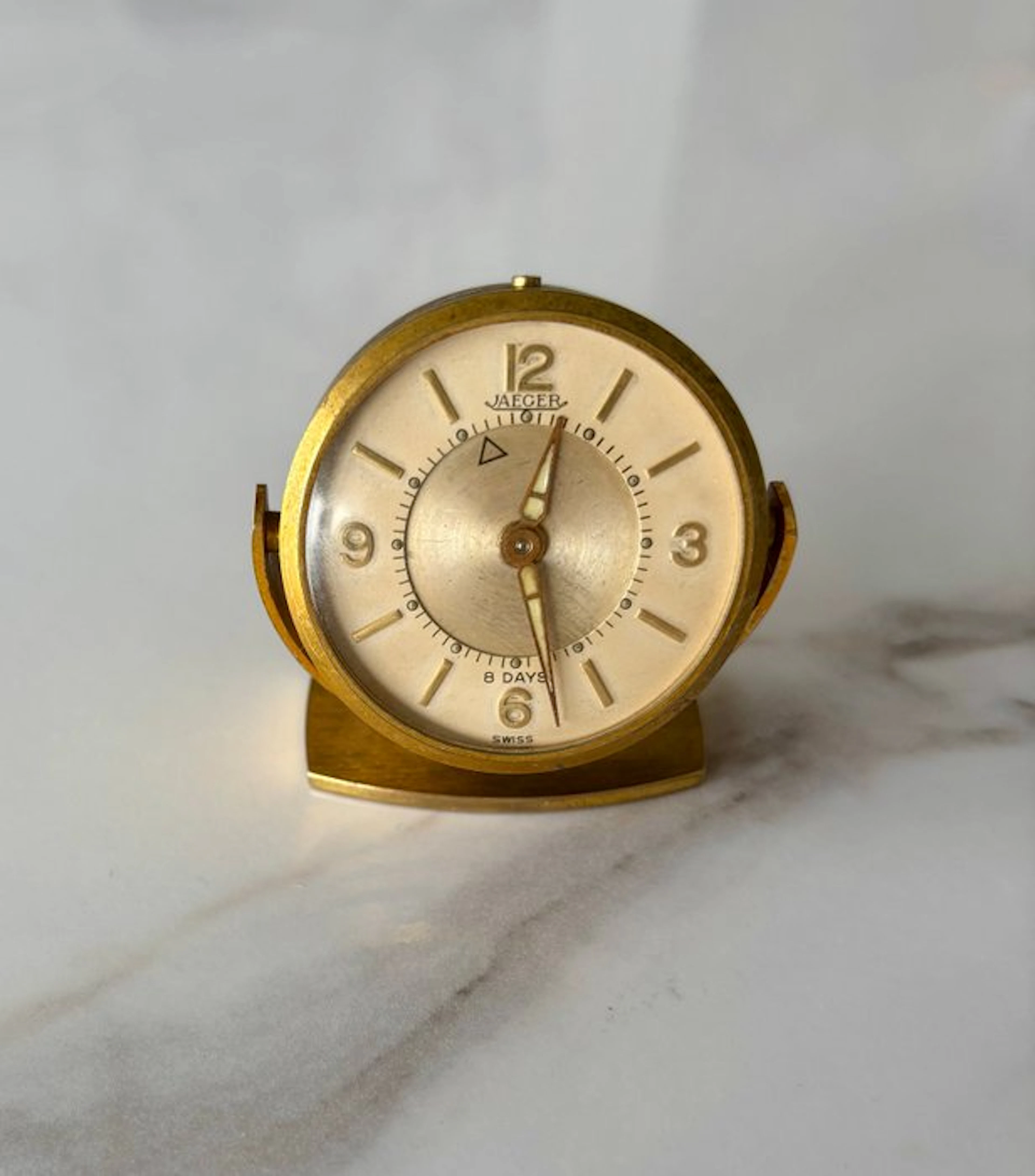 Travel clock, Alarm clock - Jaeger-LeCoultre - - Gilt brass - 1960-1970