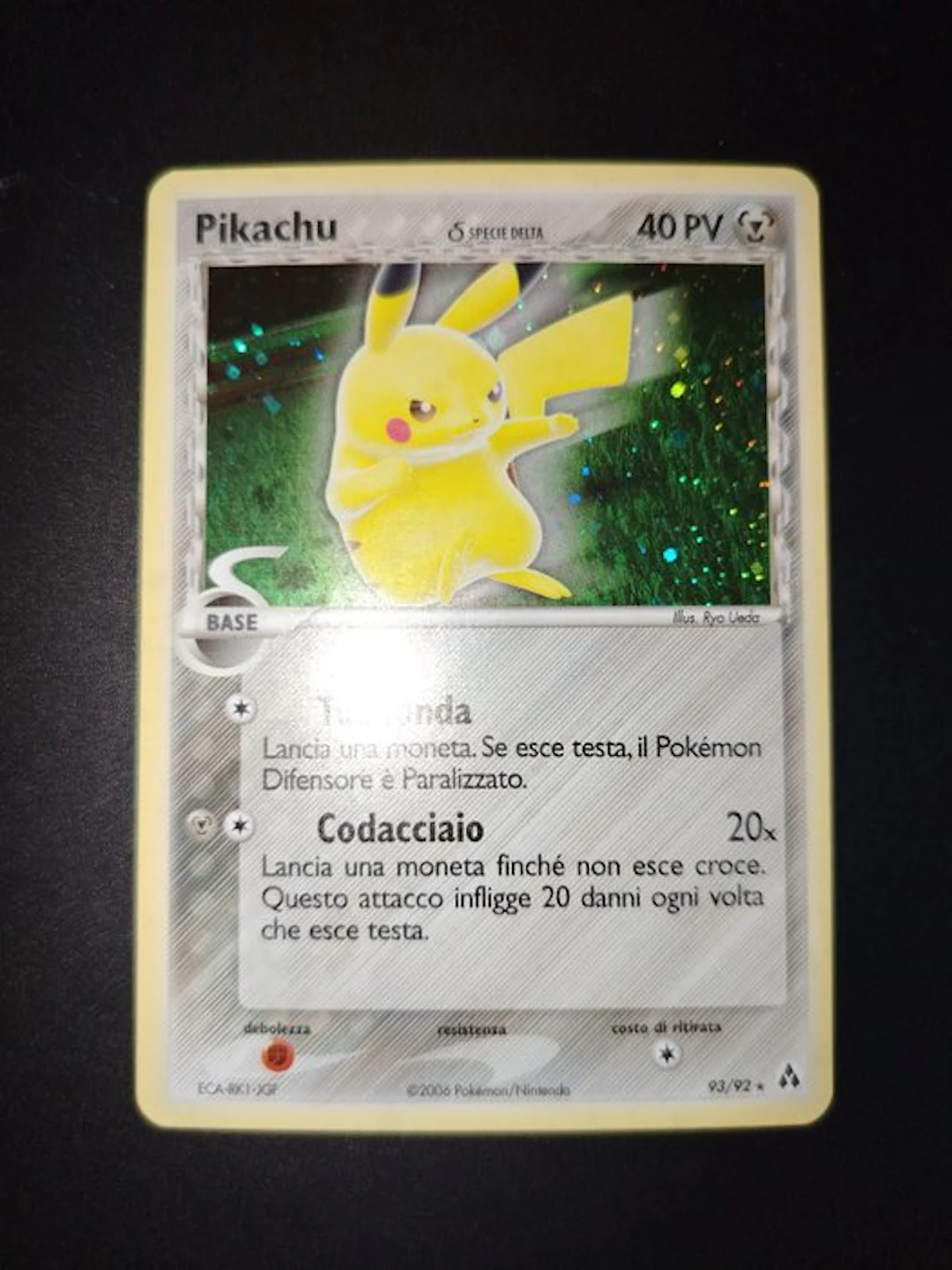 Pokémon - 1 Card - Pikachu 93/92 Holo - EX - EX Legend Maker