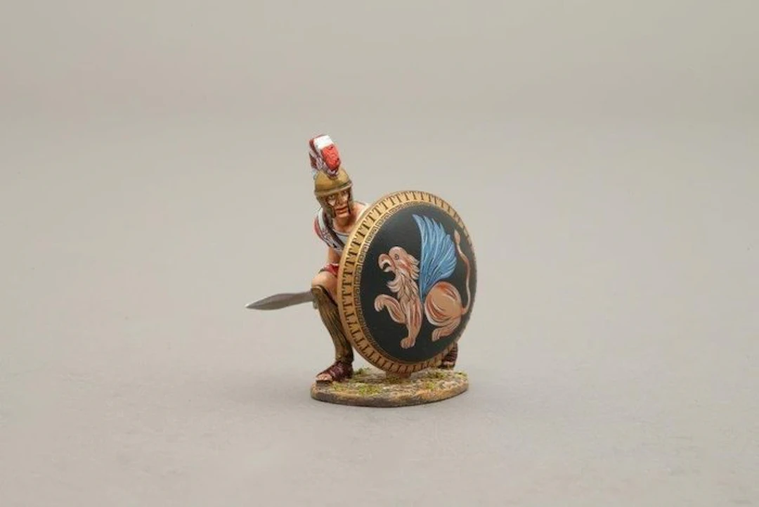 Figure - Thomas Gunn:Griekse hopliet miniatuurfiguur met...